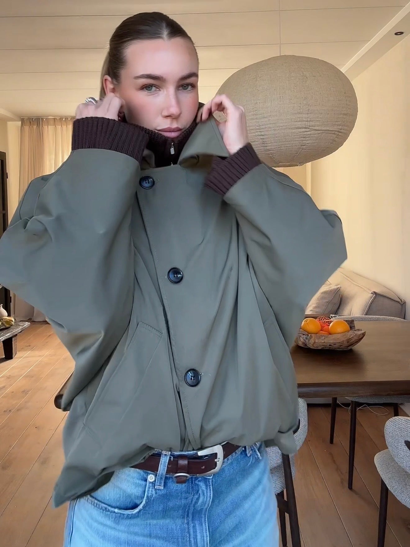 Trench Ella kaki