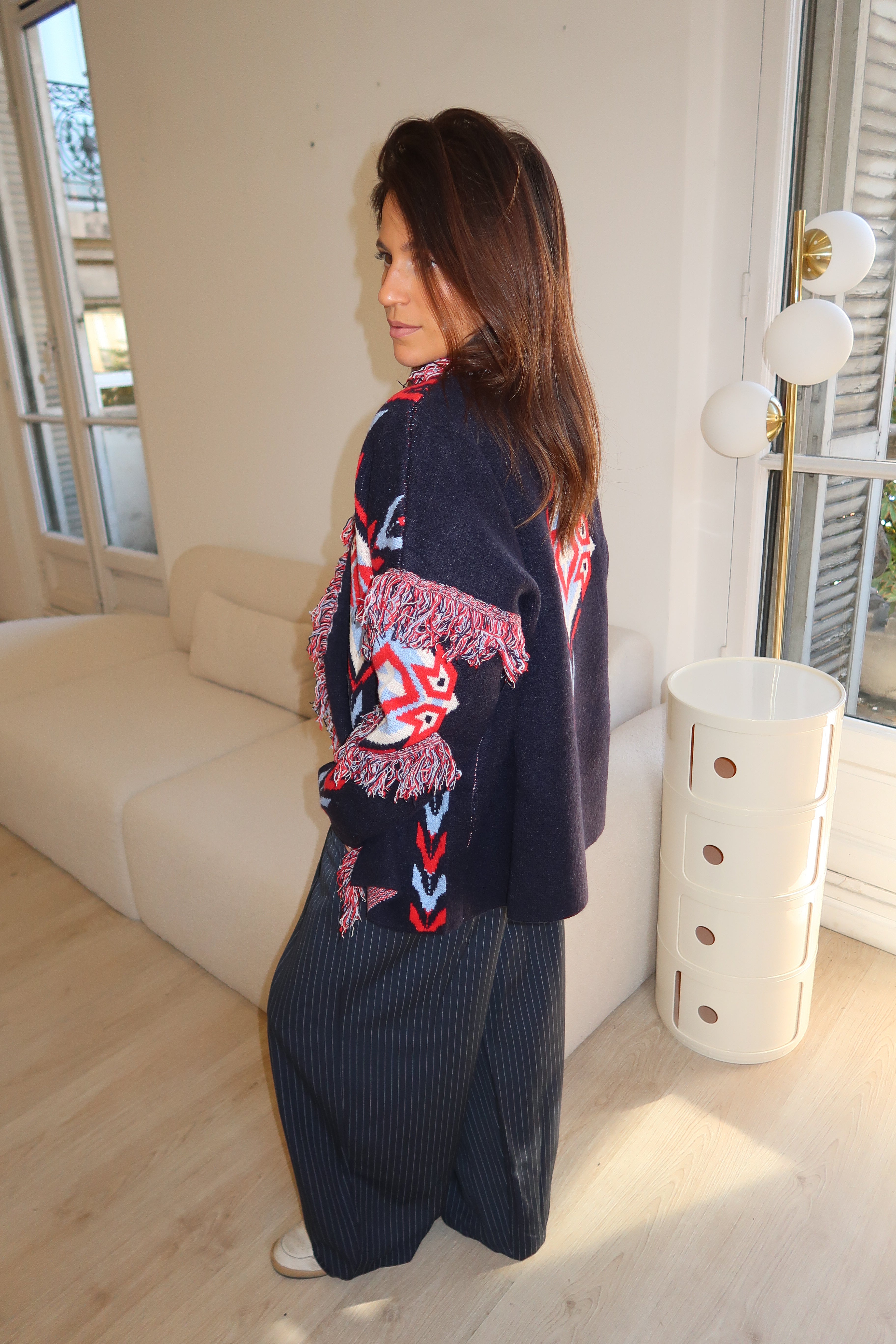 Marineblaue Weste Arianne