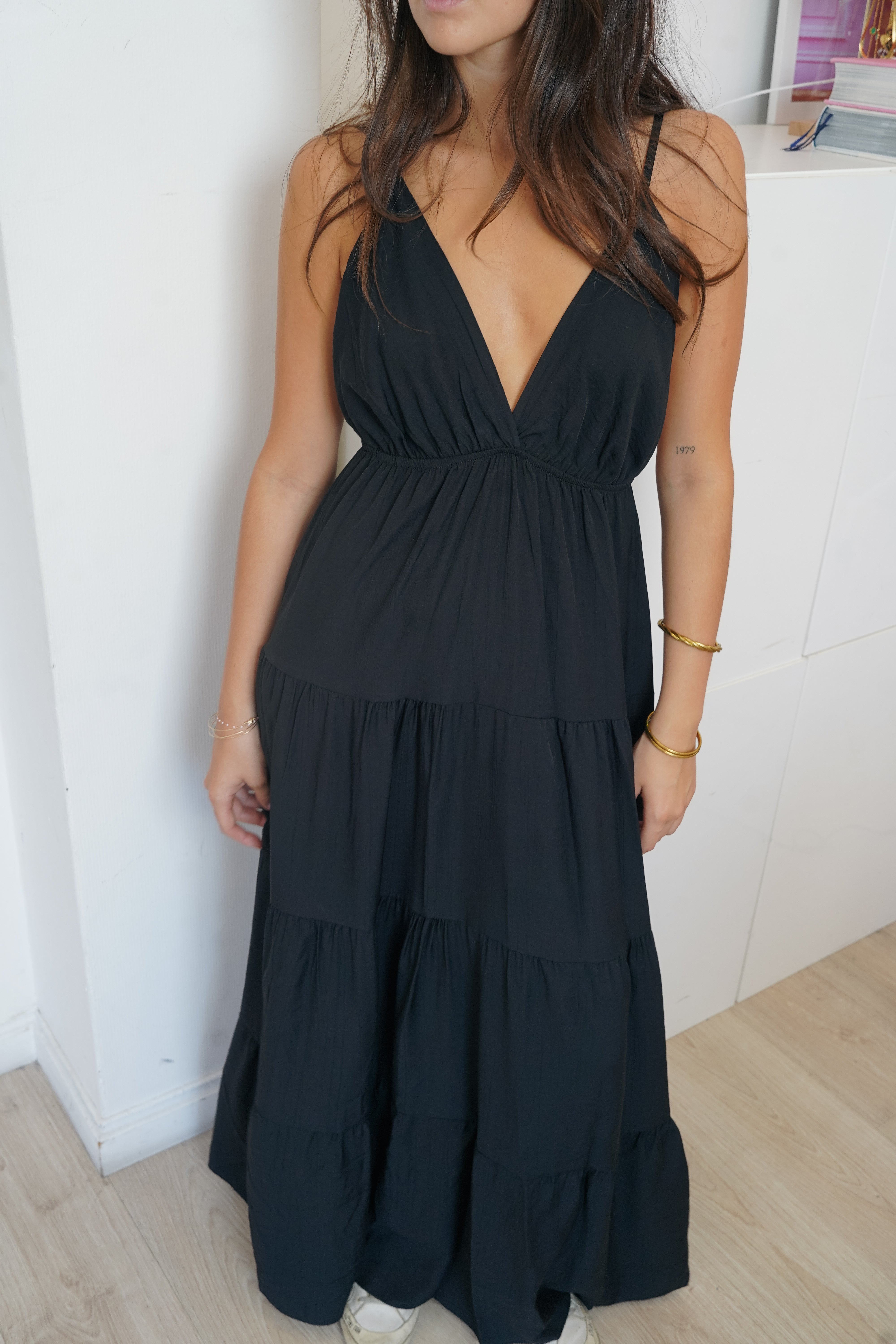 Svart Léana-klänning