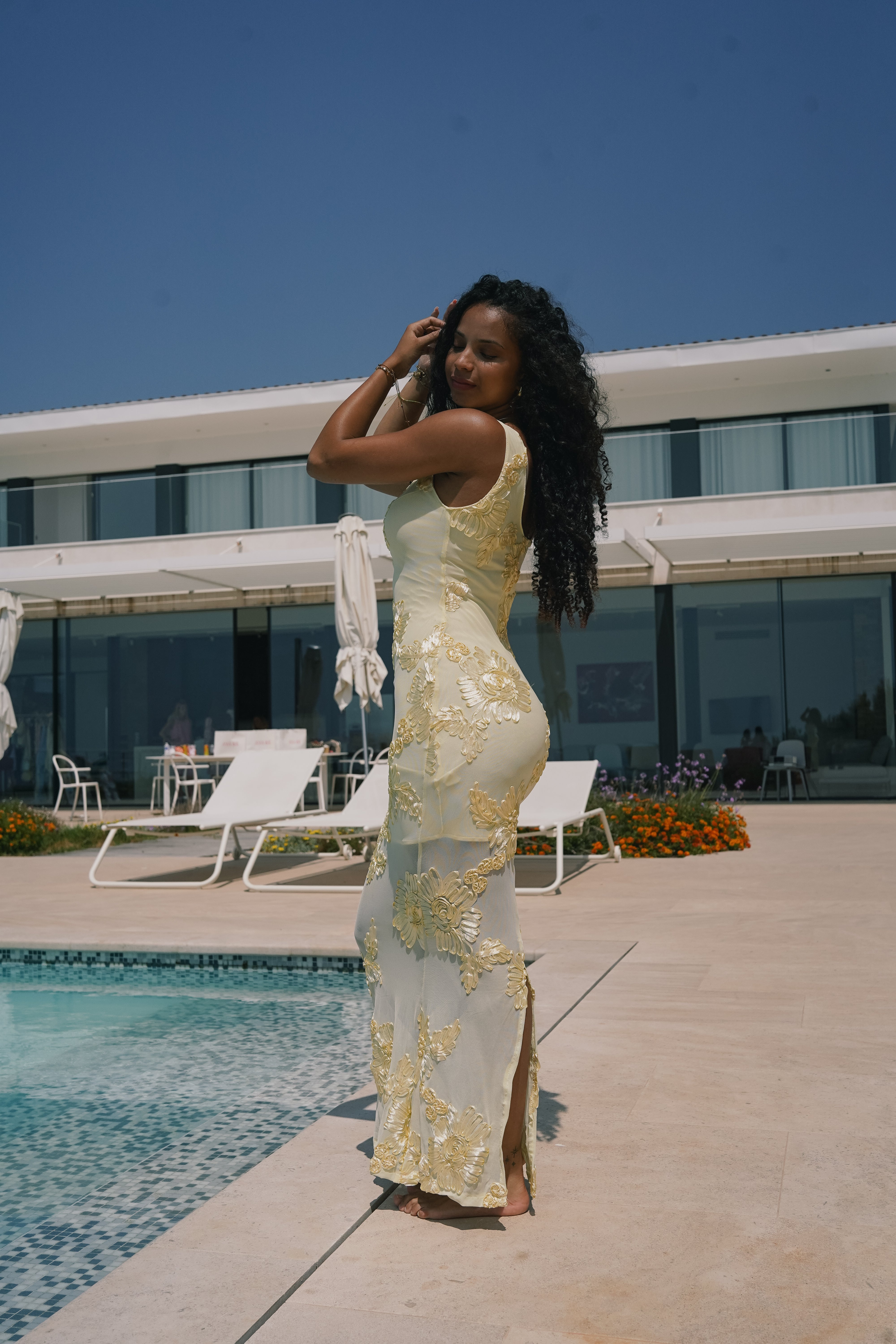 Rebecca yellow dress