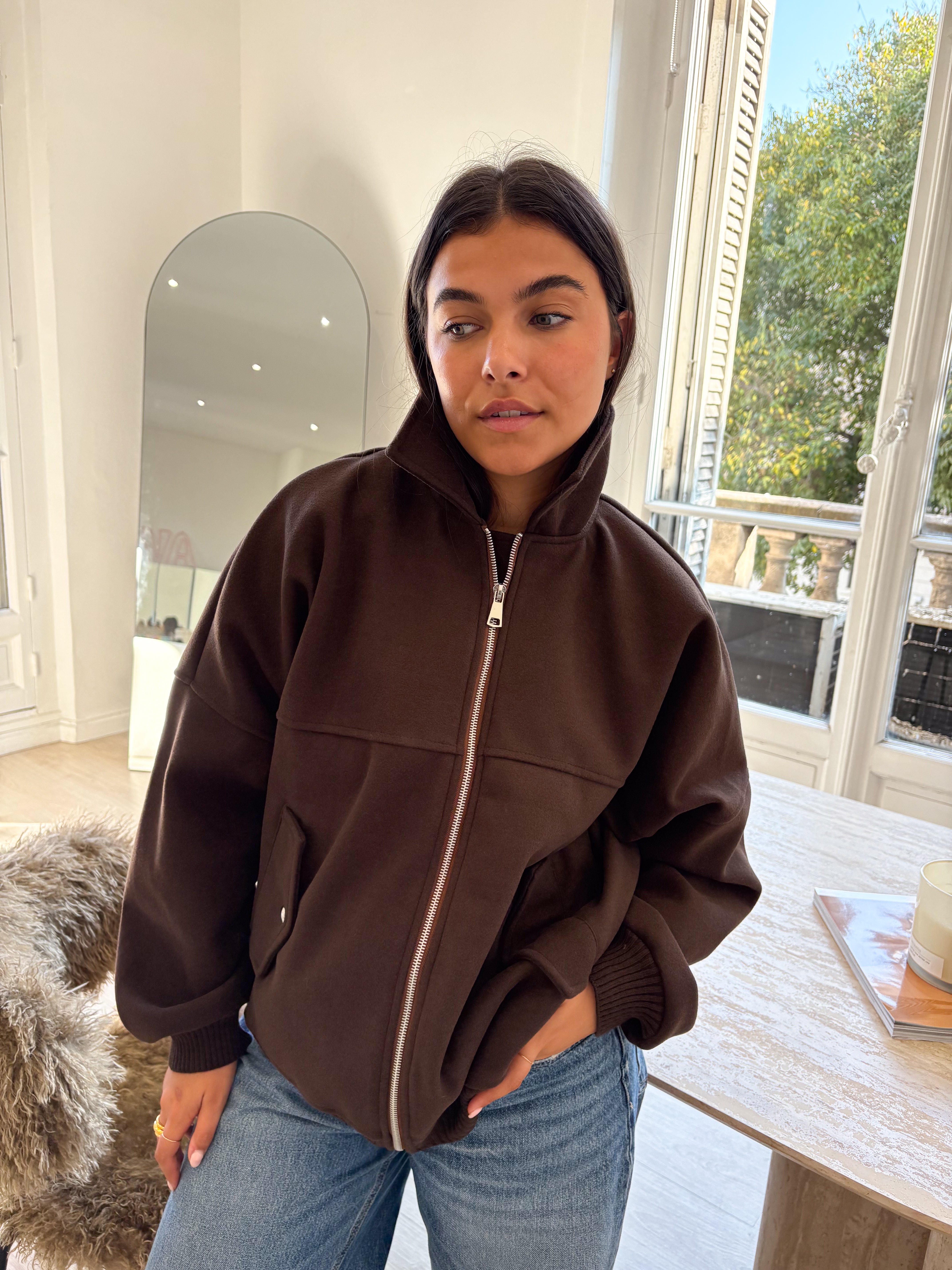 Bomber Angelina marron