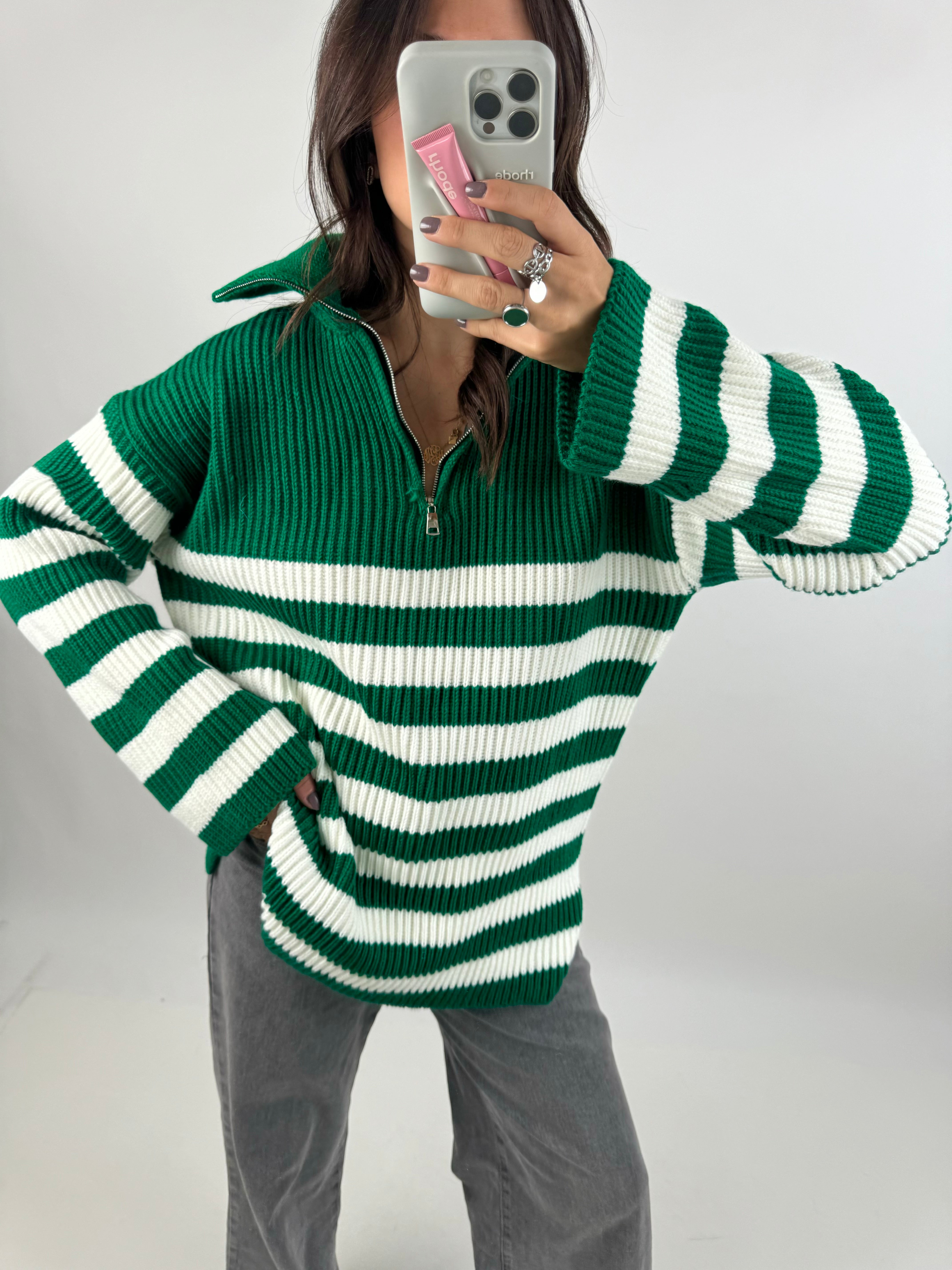 Marie green sweater