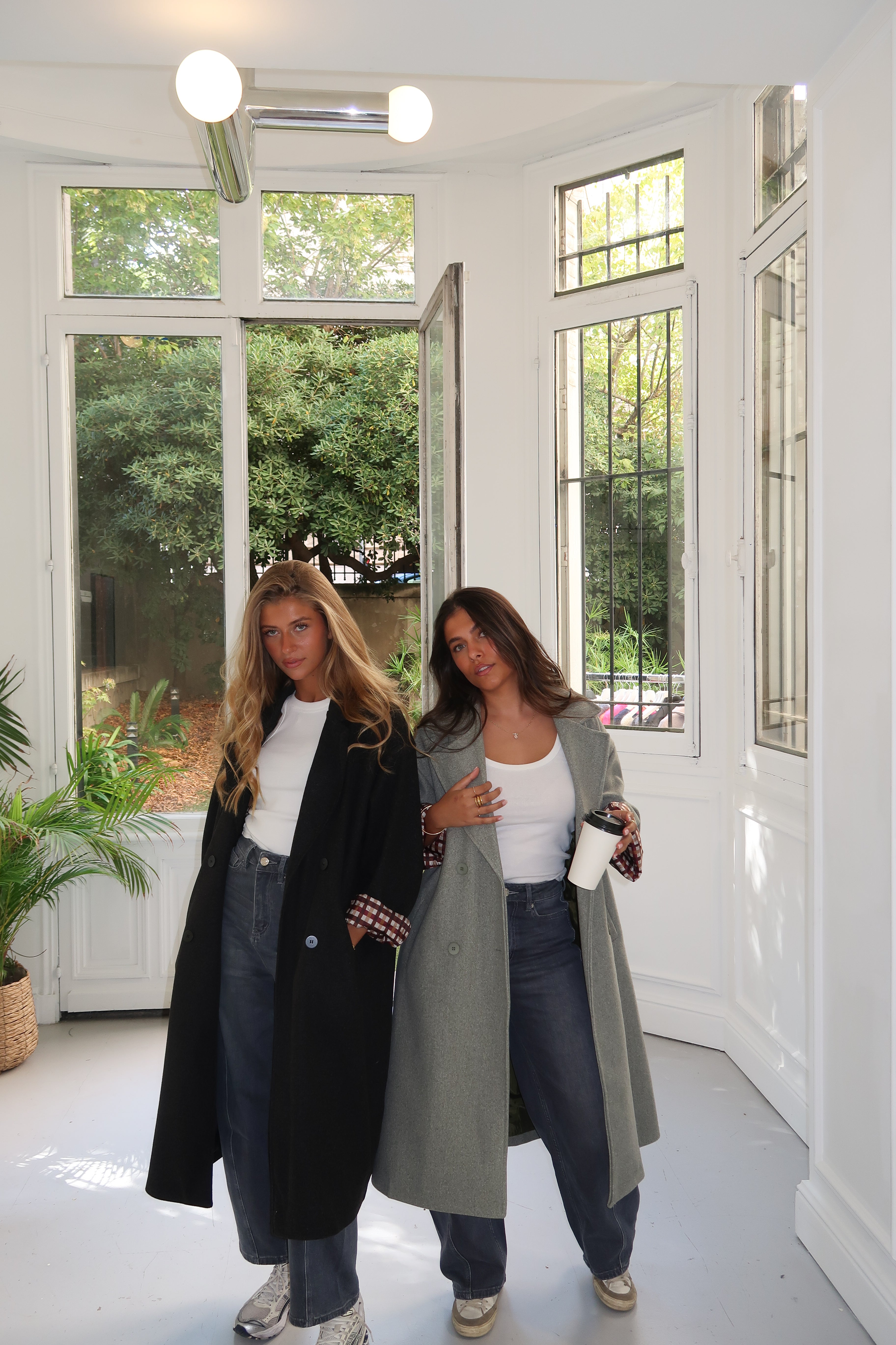 Anthrazitgrauer Charlie-Mantel