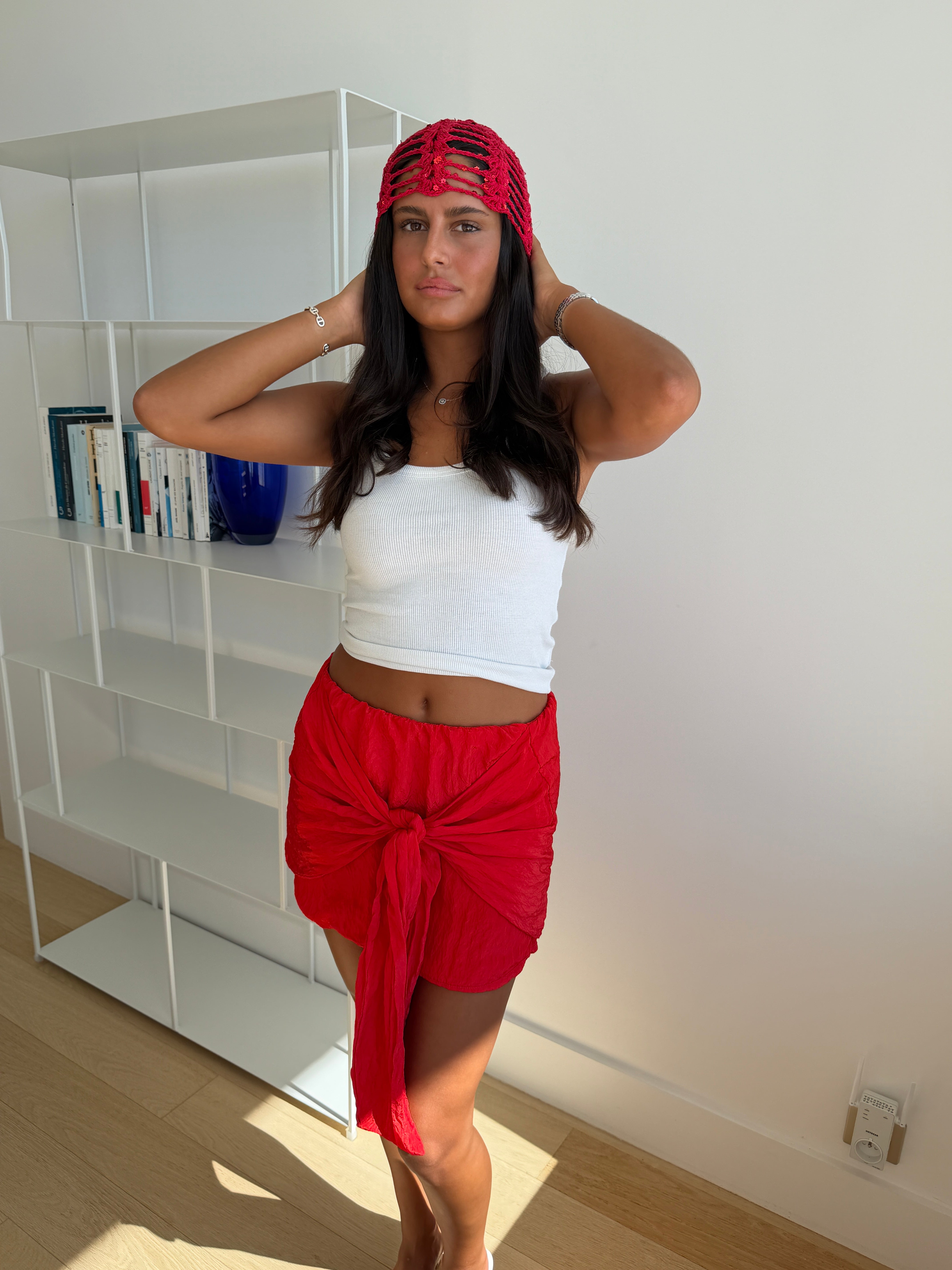 Jupe Melina rouge