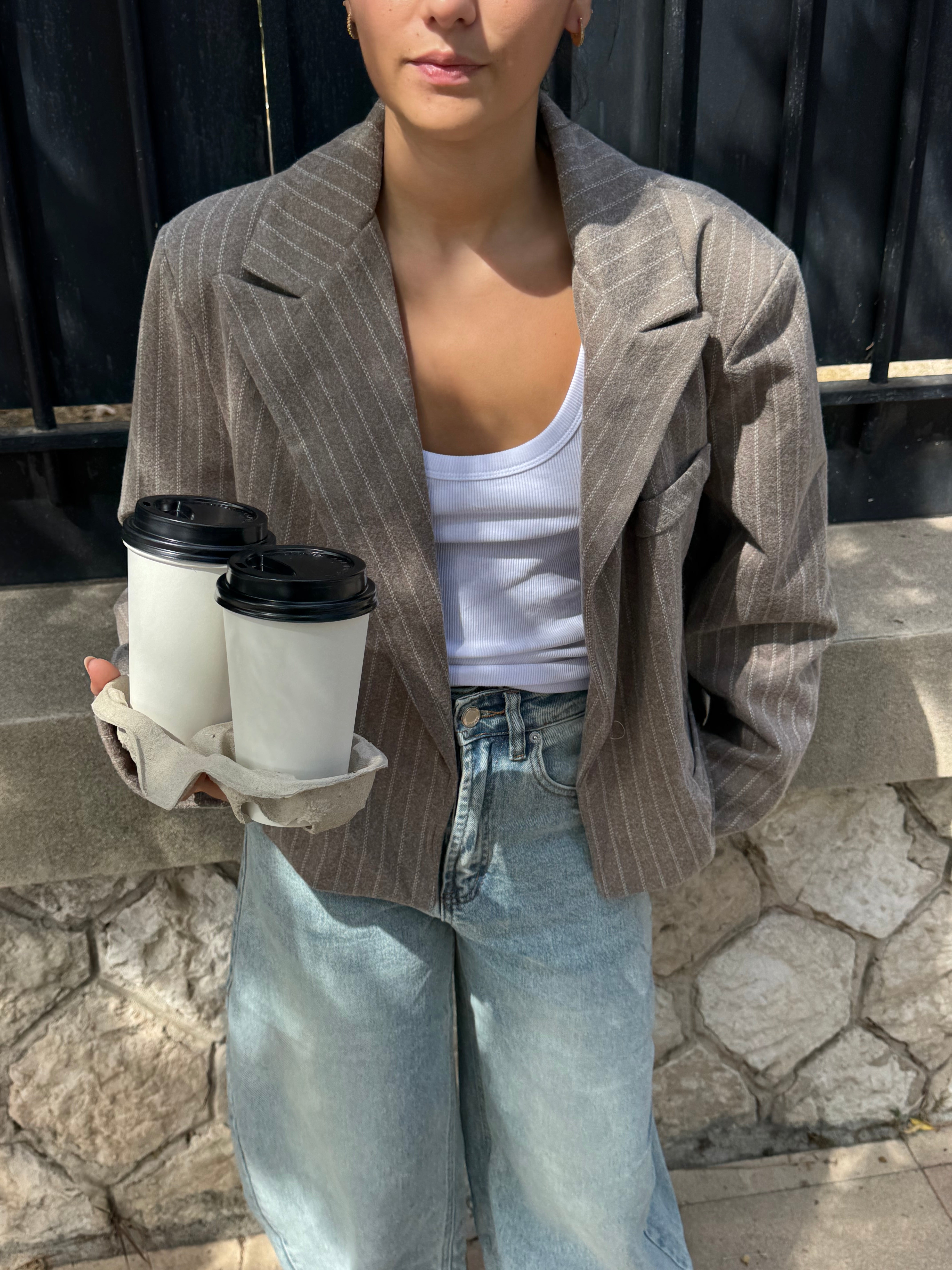 Lisa taupe blazer