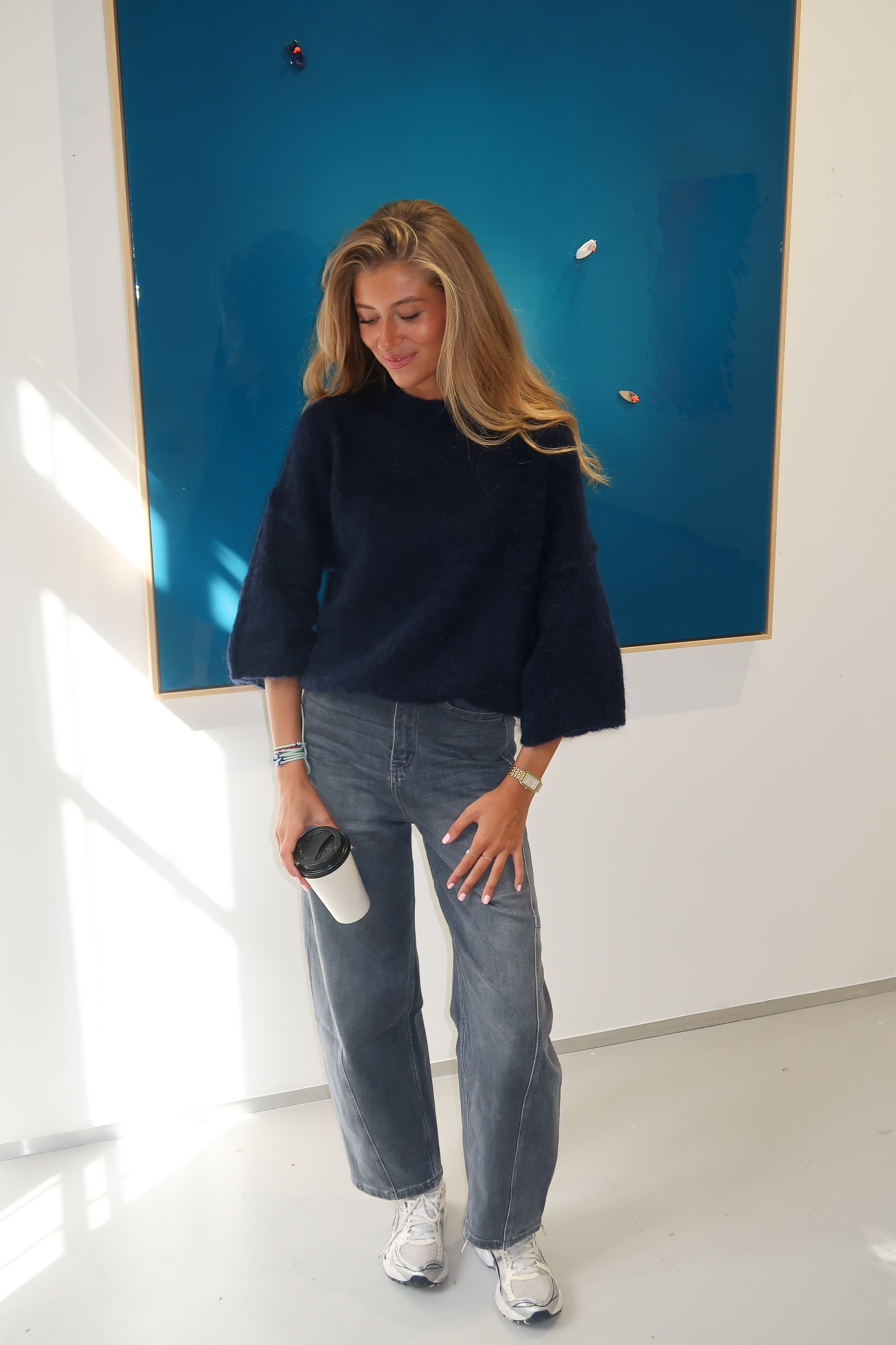 Pull mohair Judith bleu marine