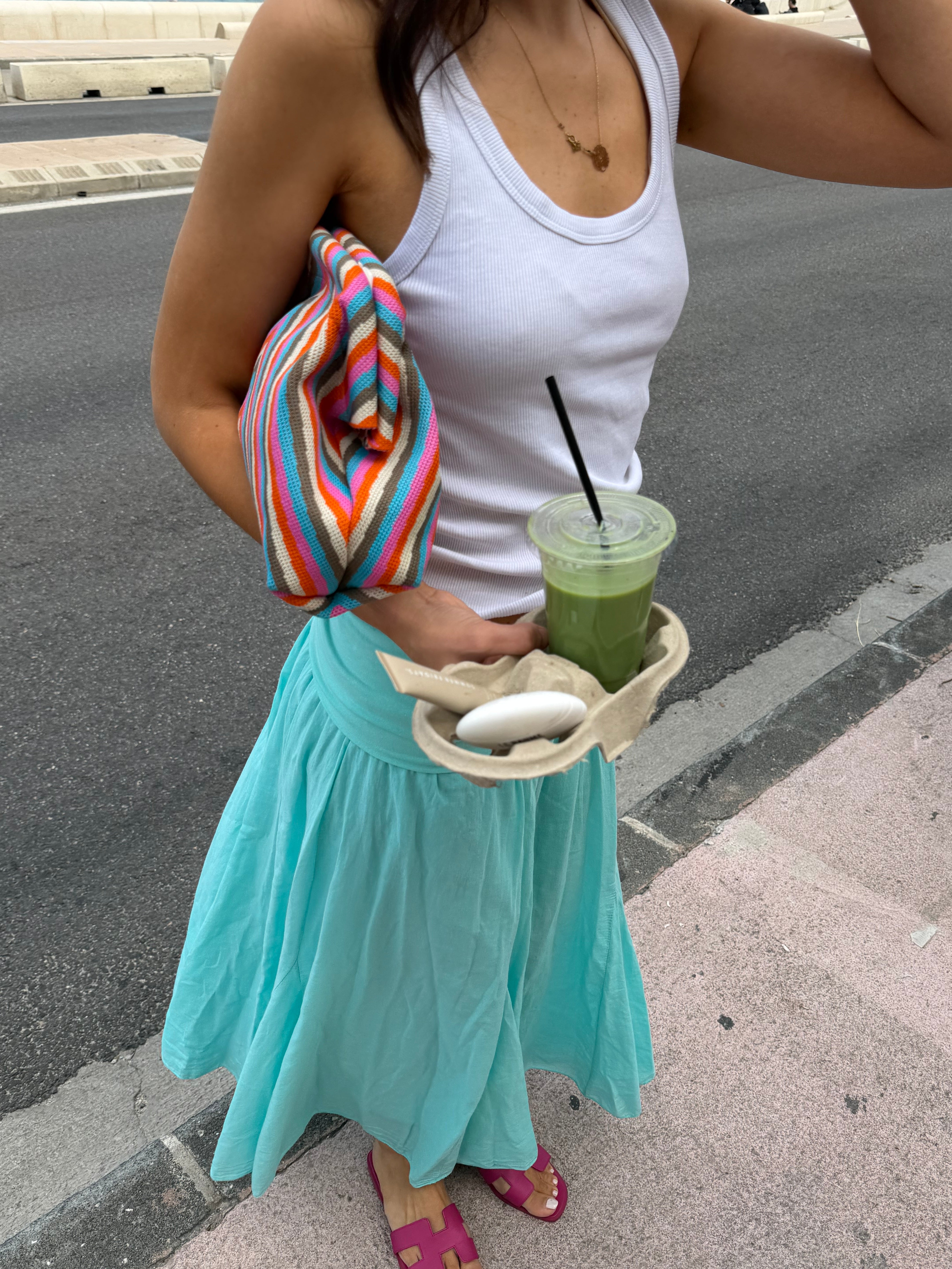 Jupe Hannah bleu turquoise