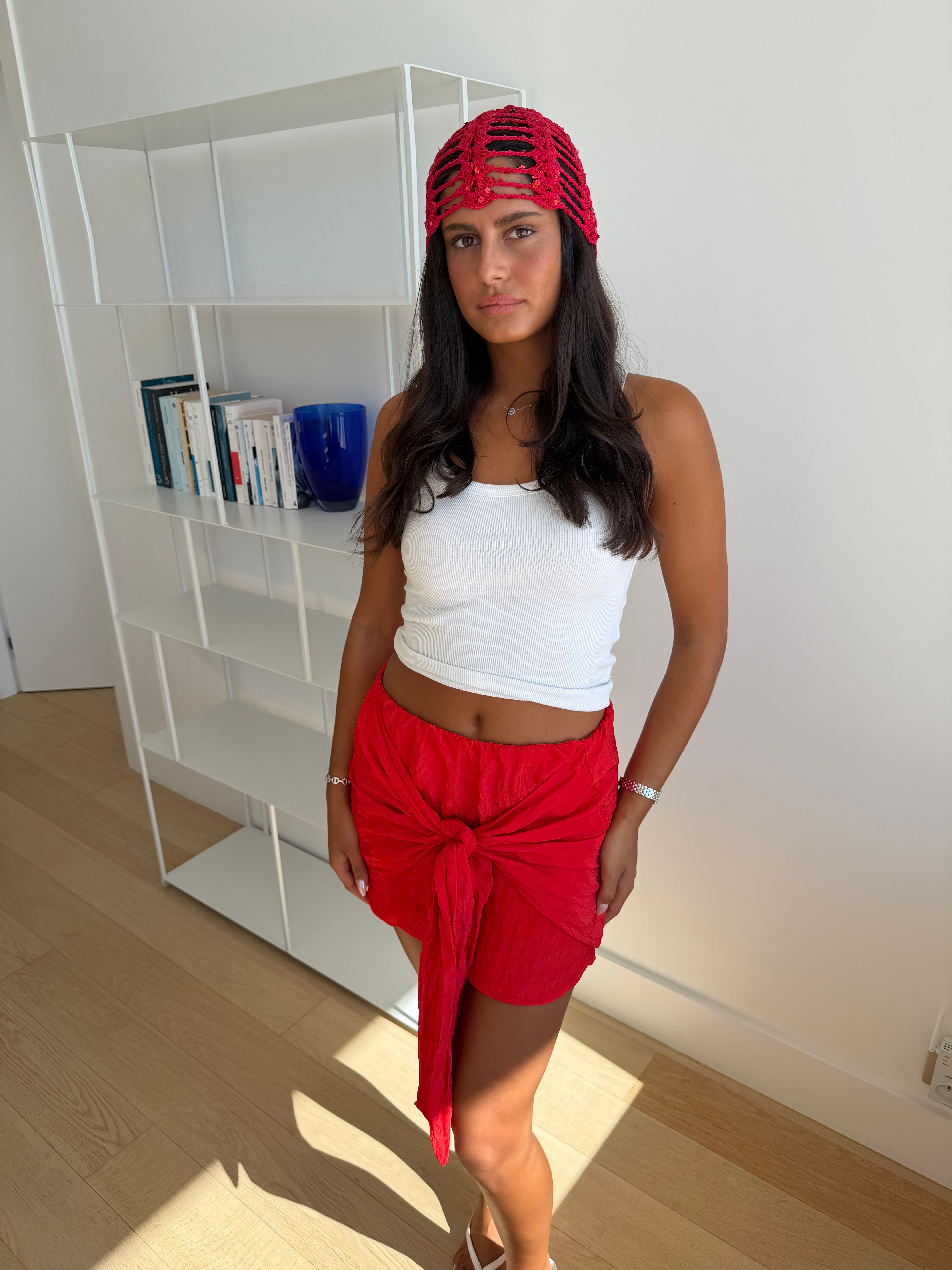 Jupe Melina rouge