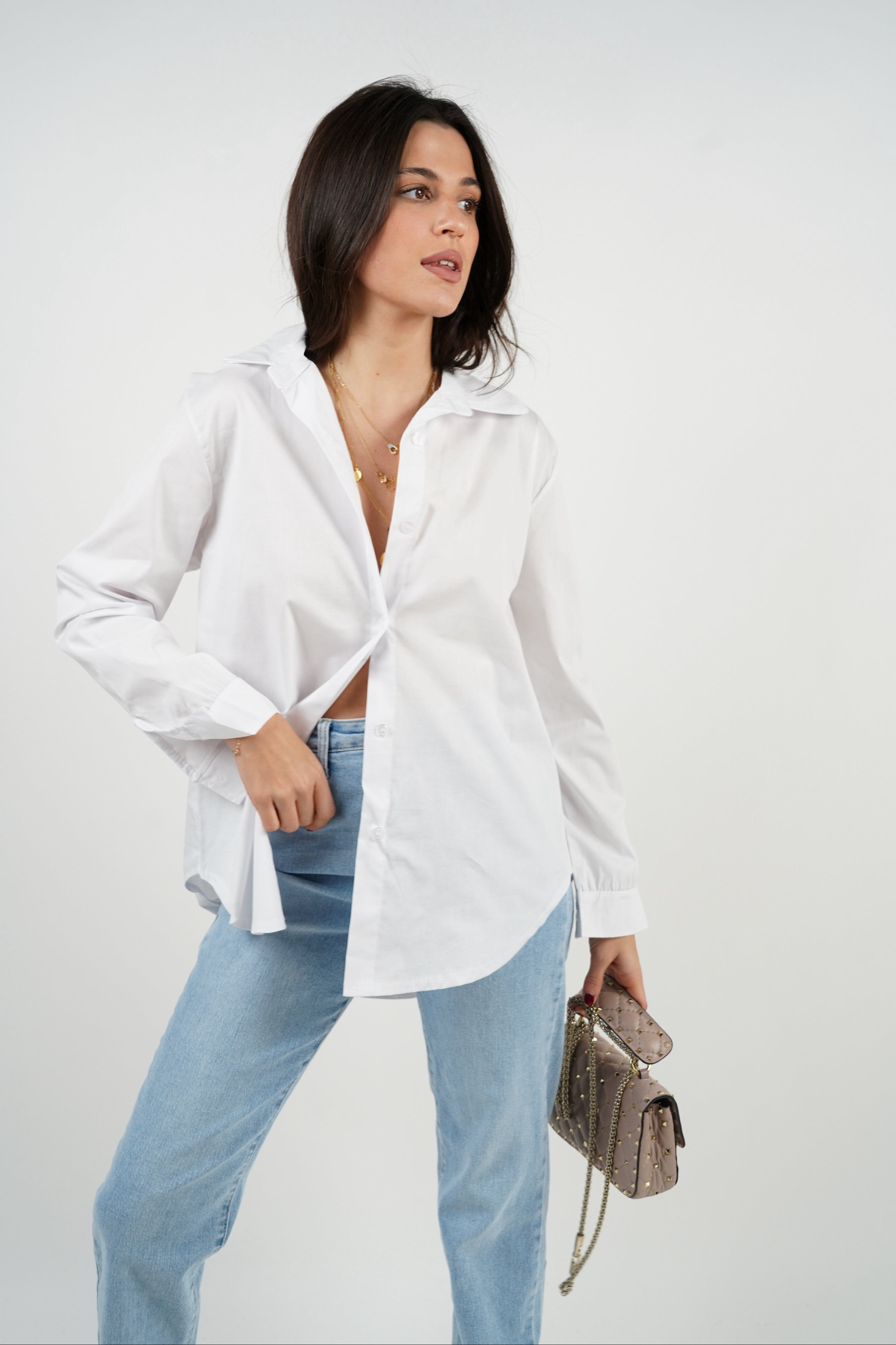 Белая рубашка Лена