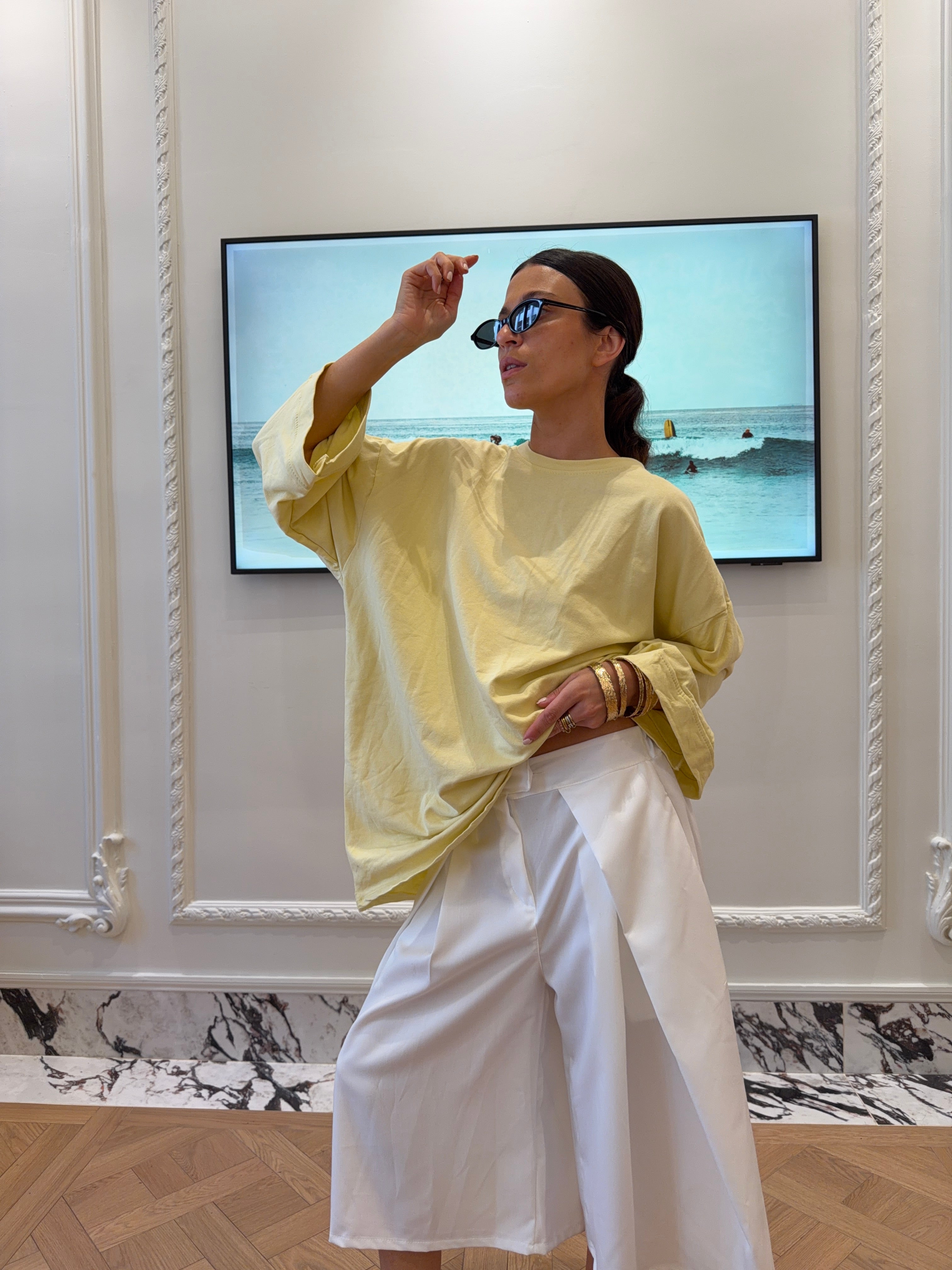 Tee-shirt Cecile jaune