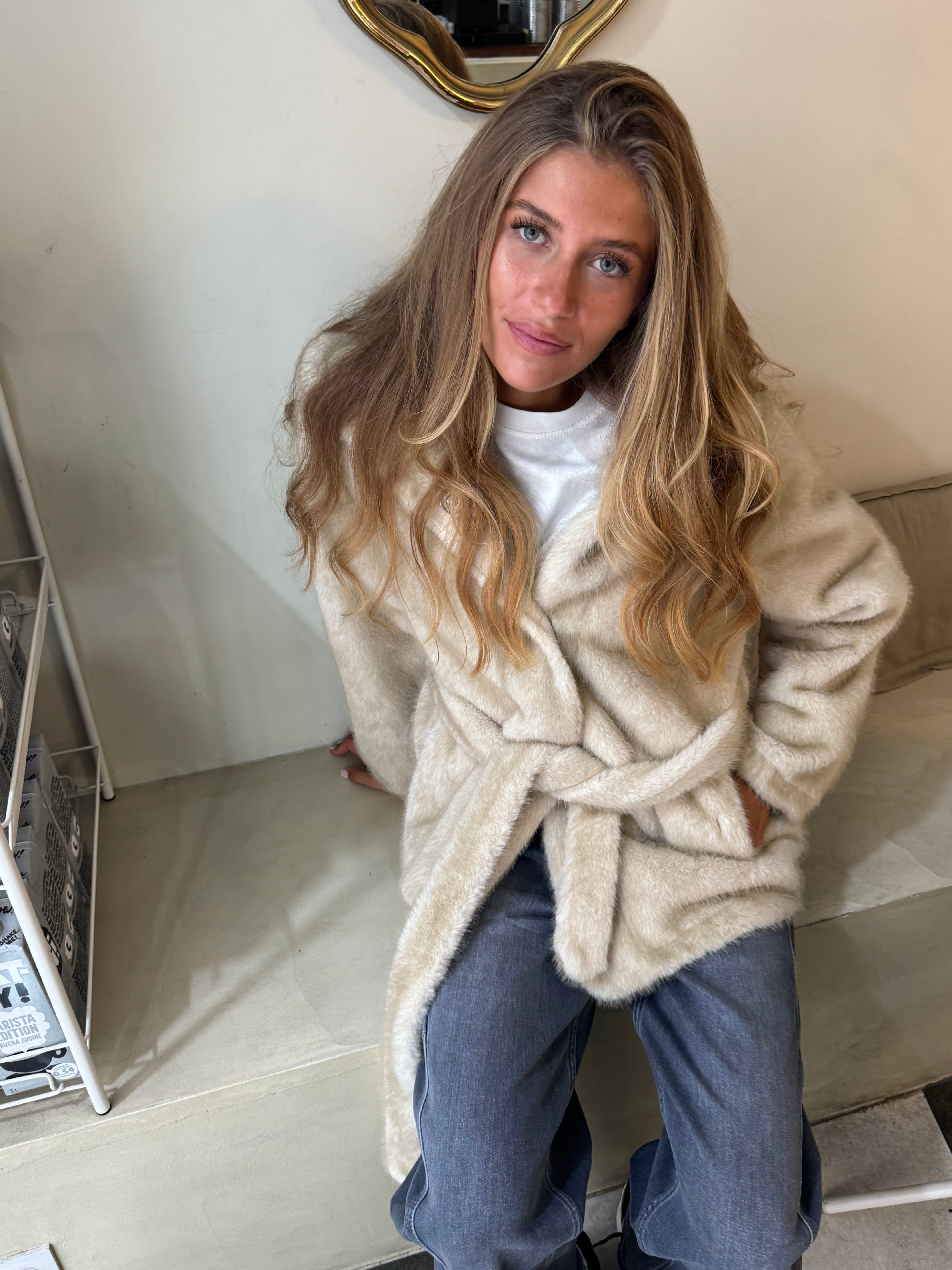 Abrigo Astrid beige