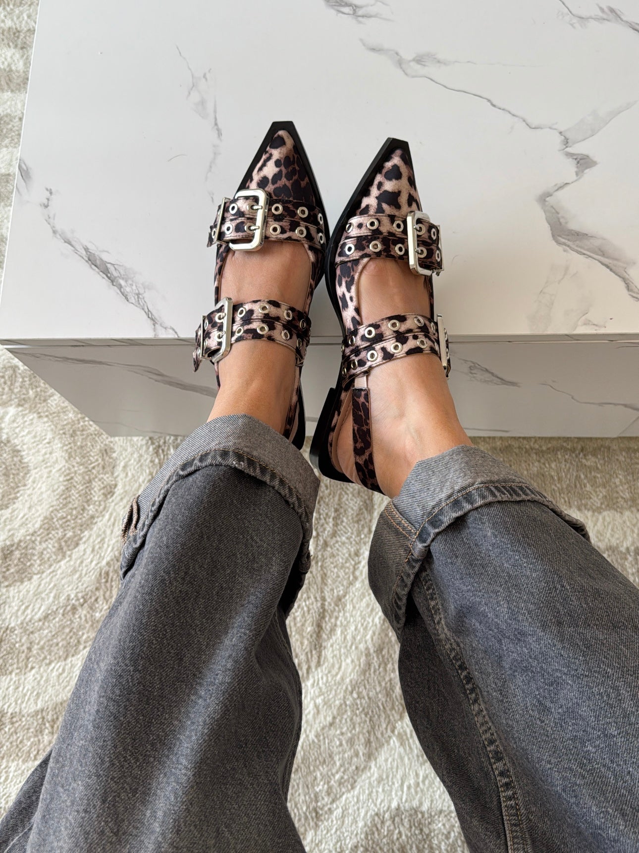 Louna leopard ballerinas