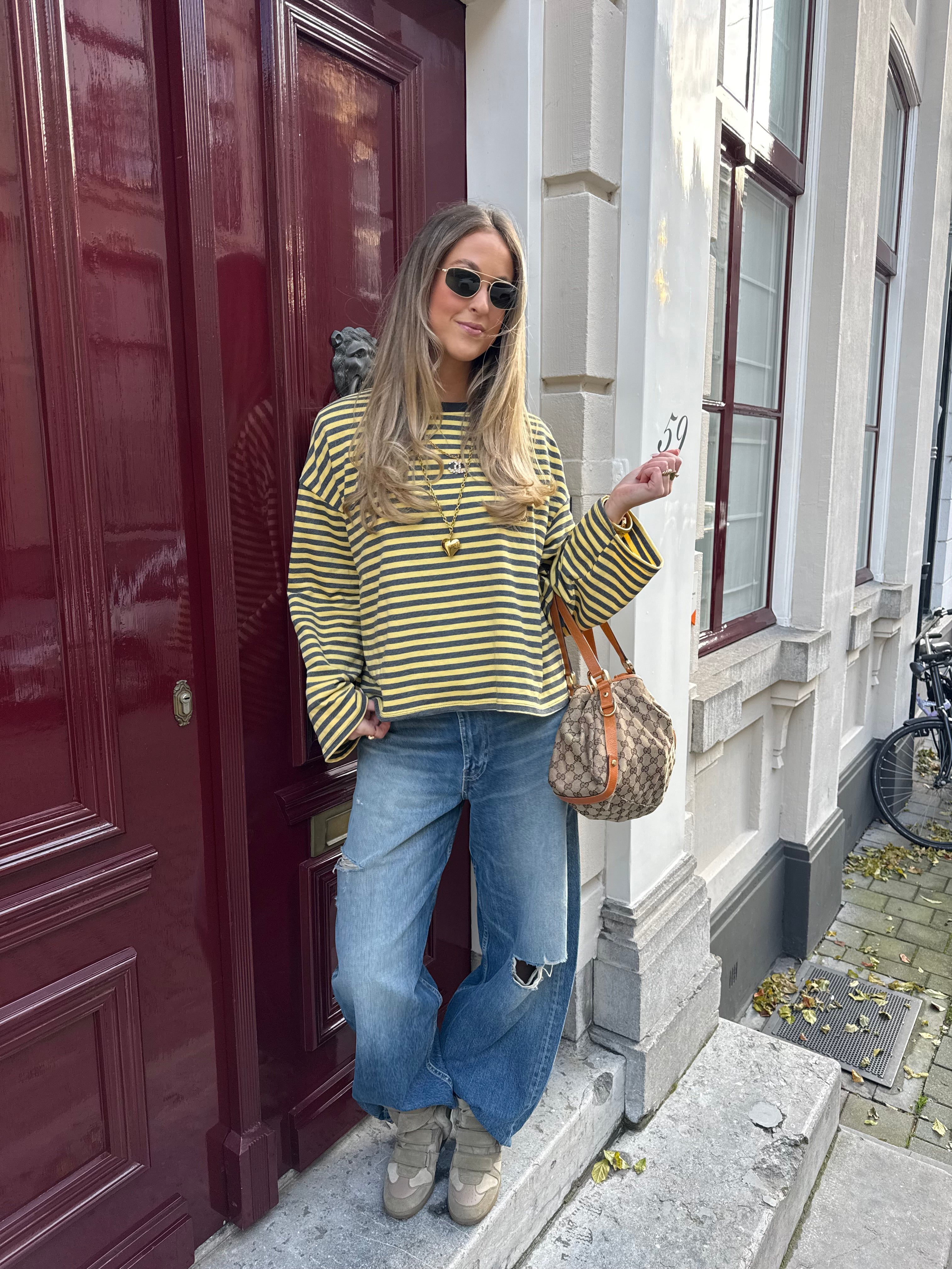 Yellow and gray Oceane T-shirt