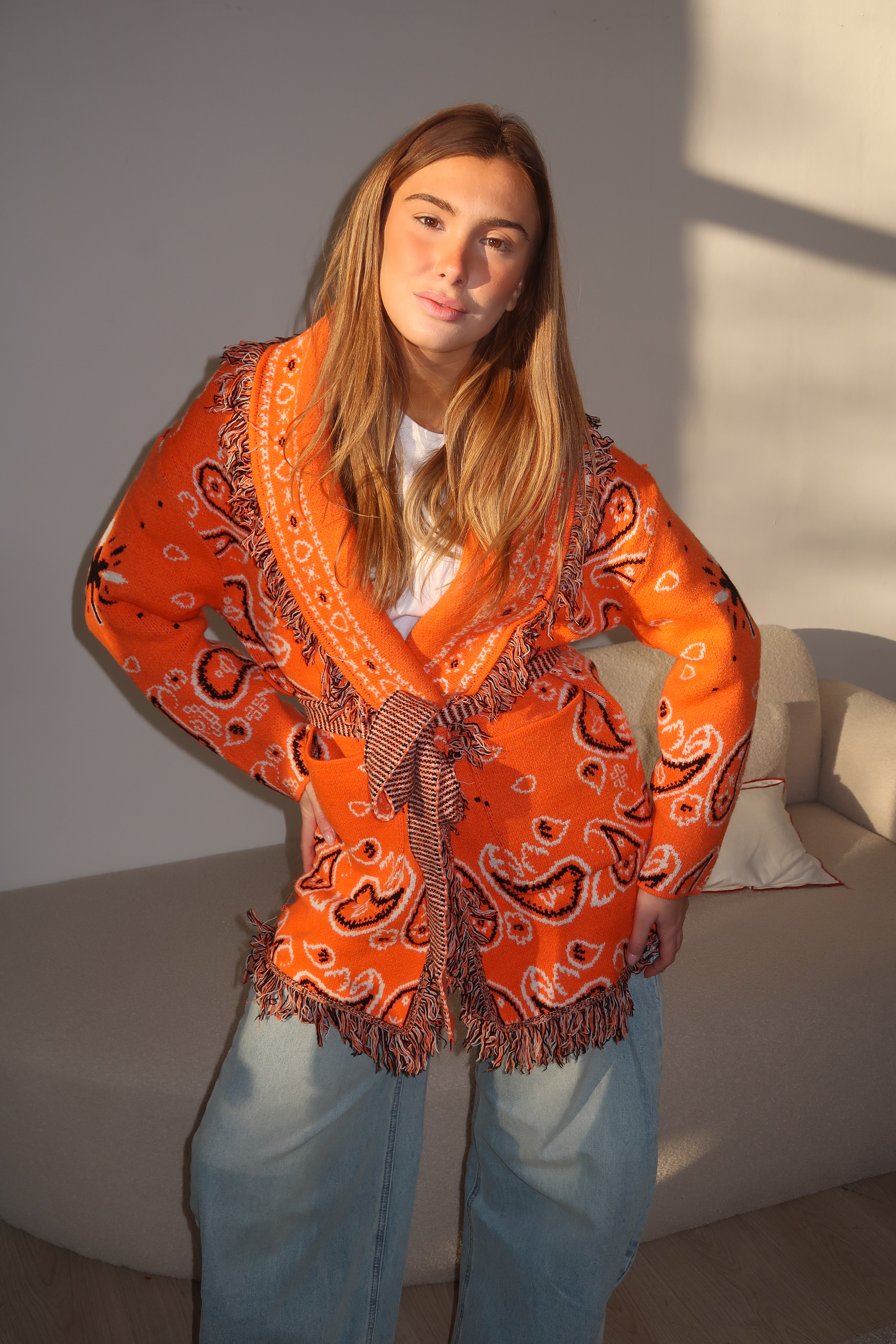 Gilet Suzanne orange