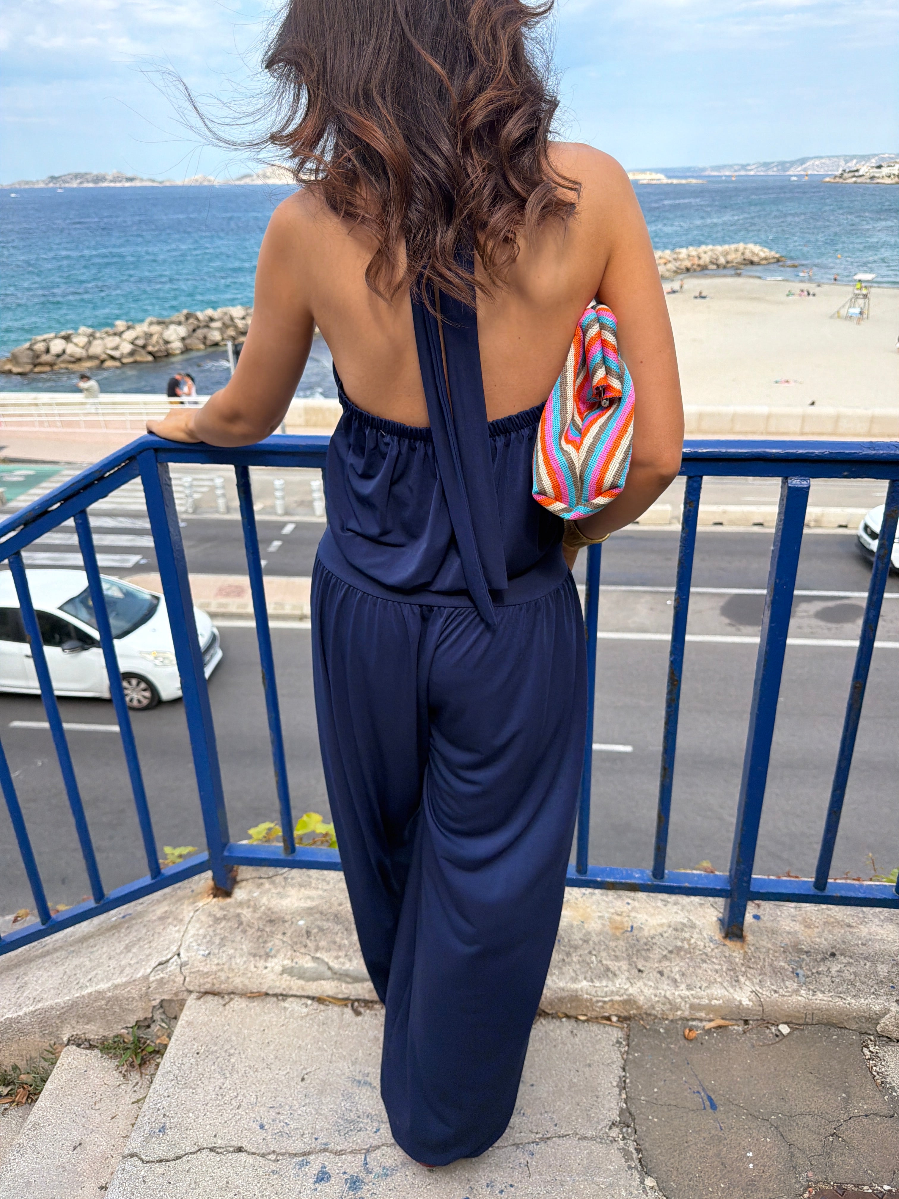 Combinaison Victoria bleu marine