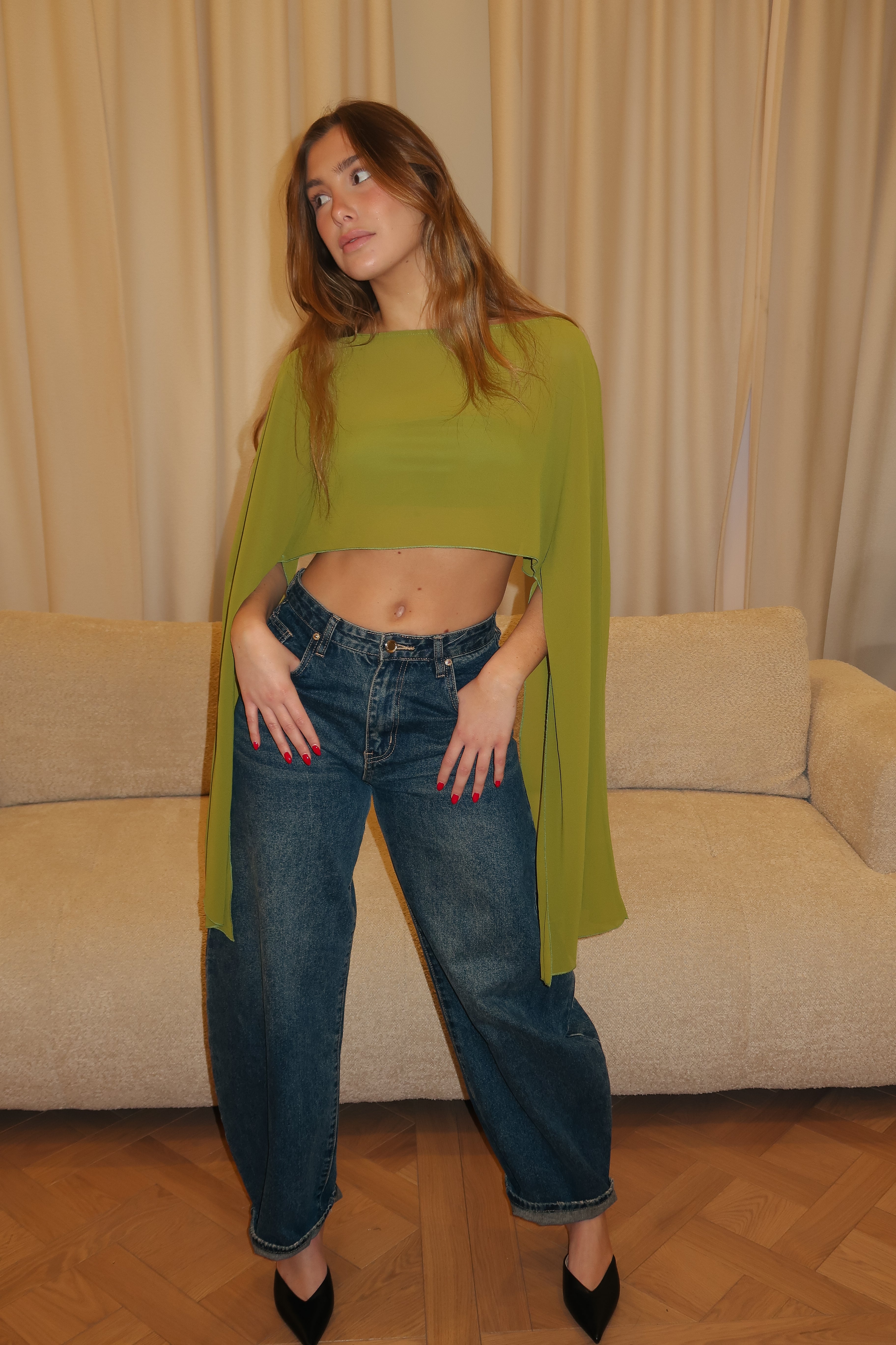 Cherry Cape olive green