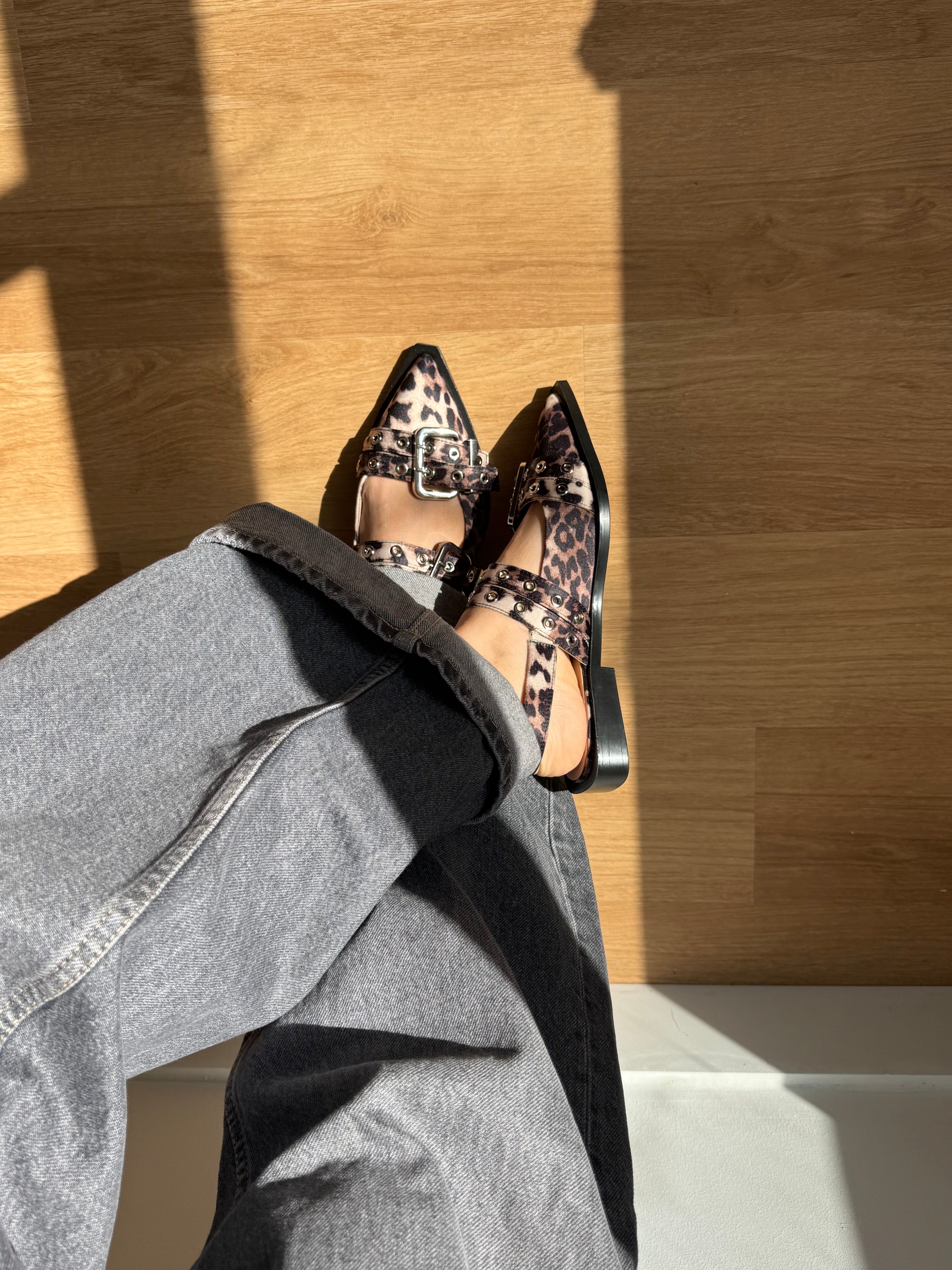 Louna leopard ballerinas
