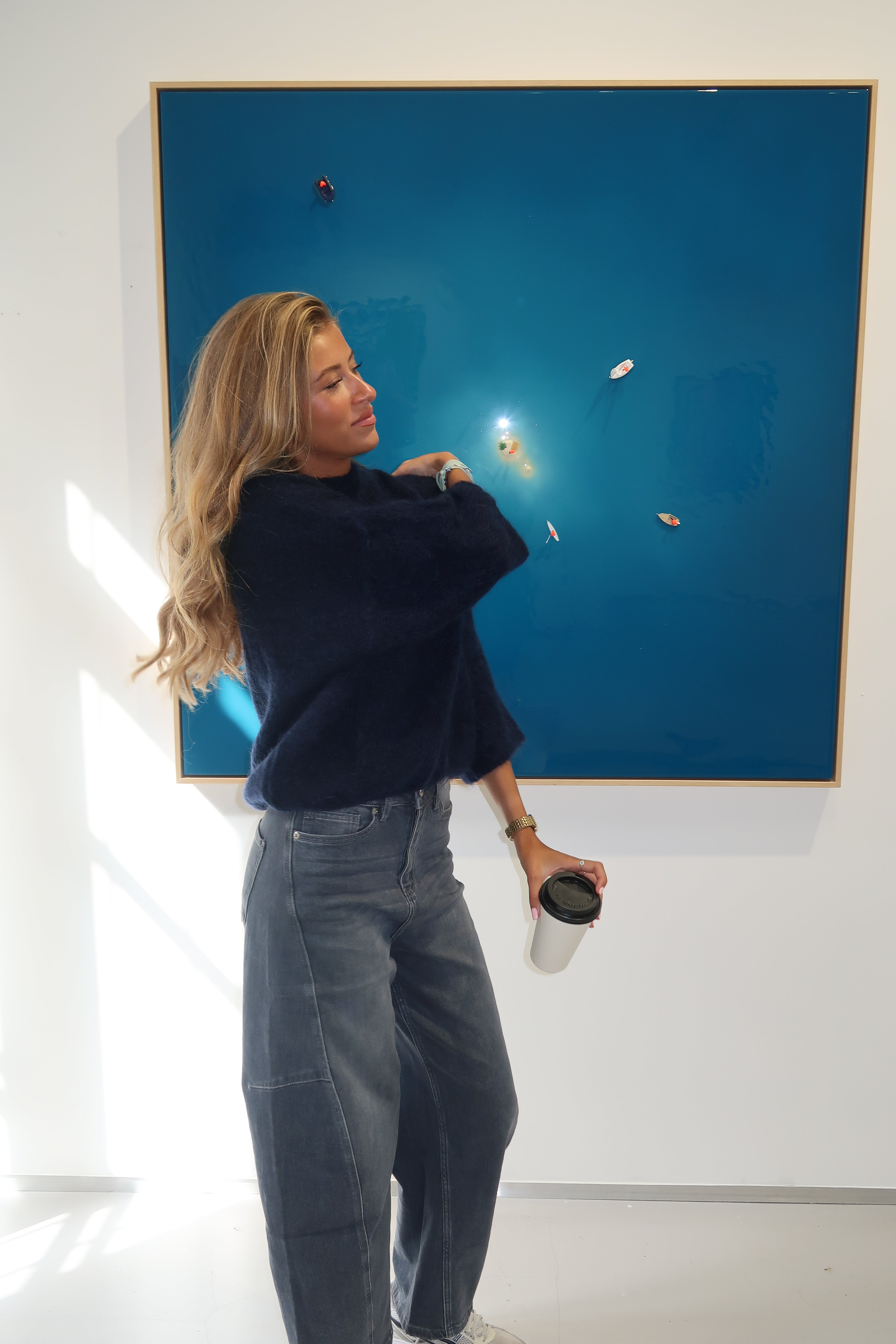 Pull mohair Judith bleu marine