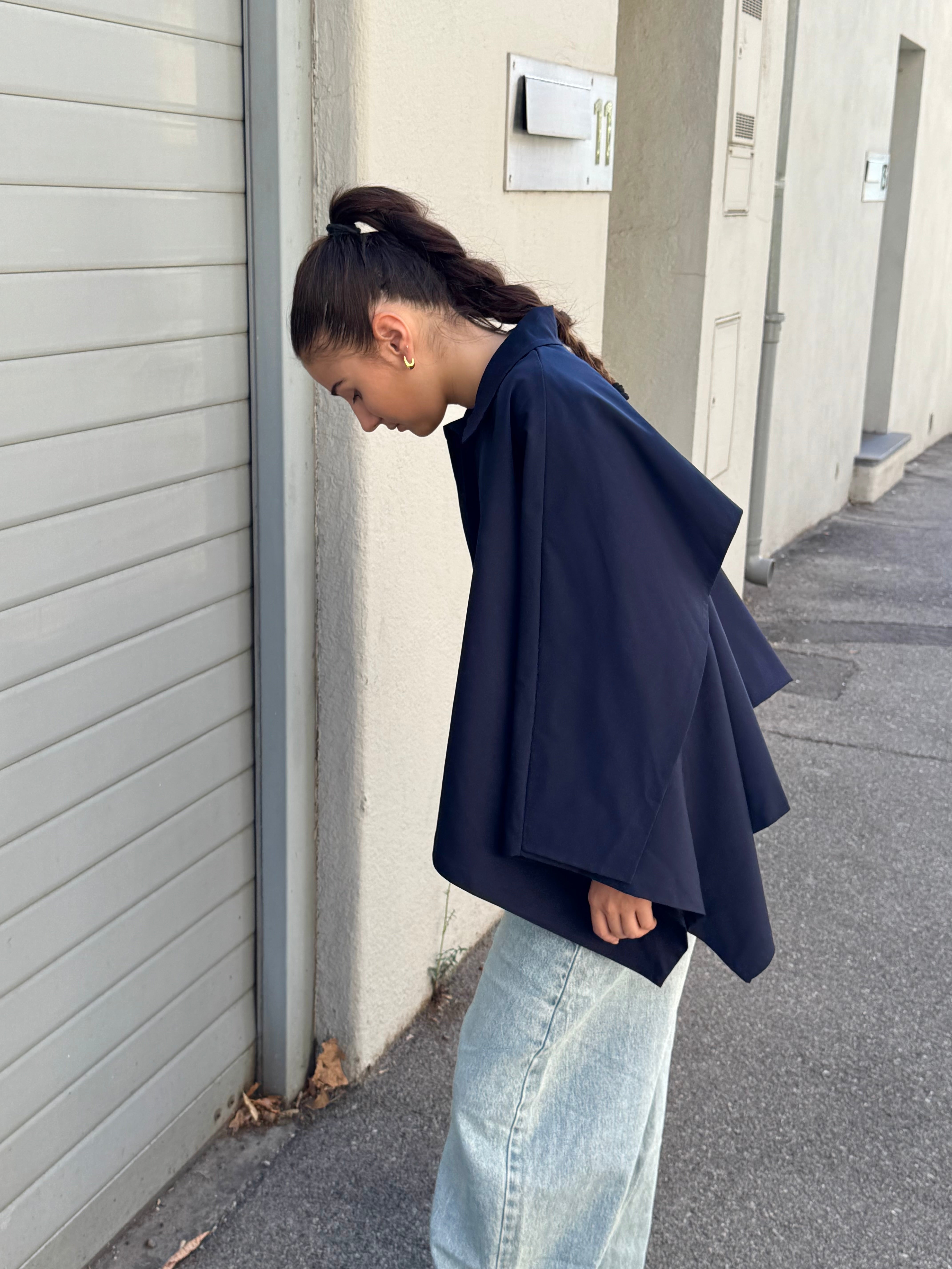 Mantella Fanny blu scuro