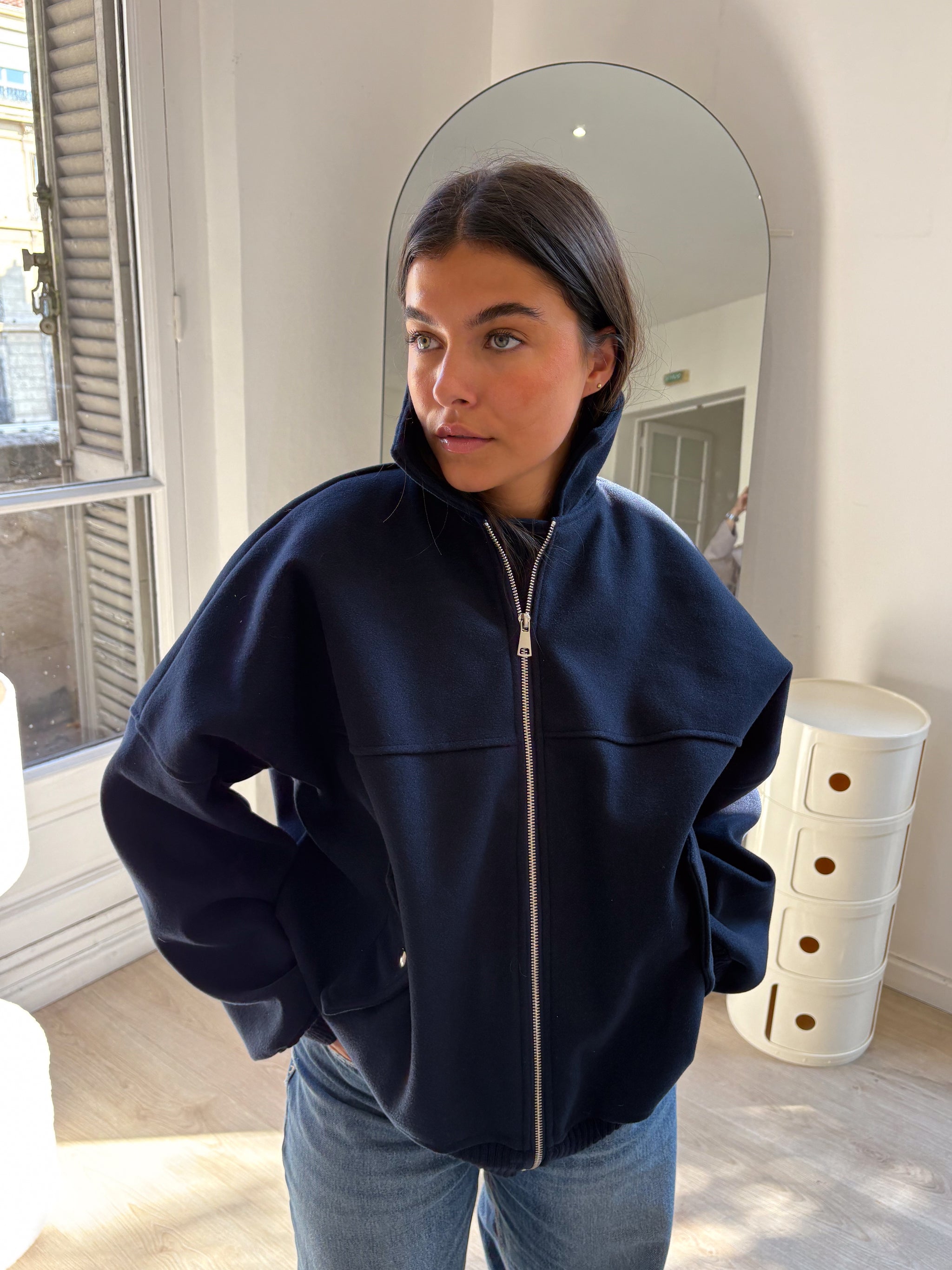 Bomber Angelina bleu marine