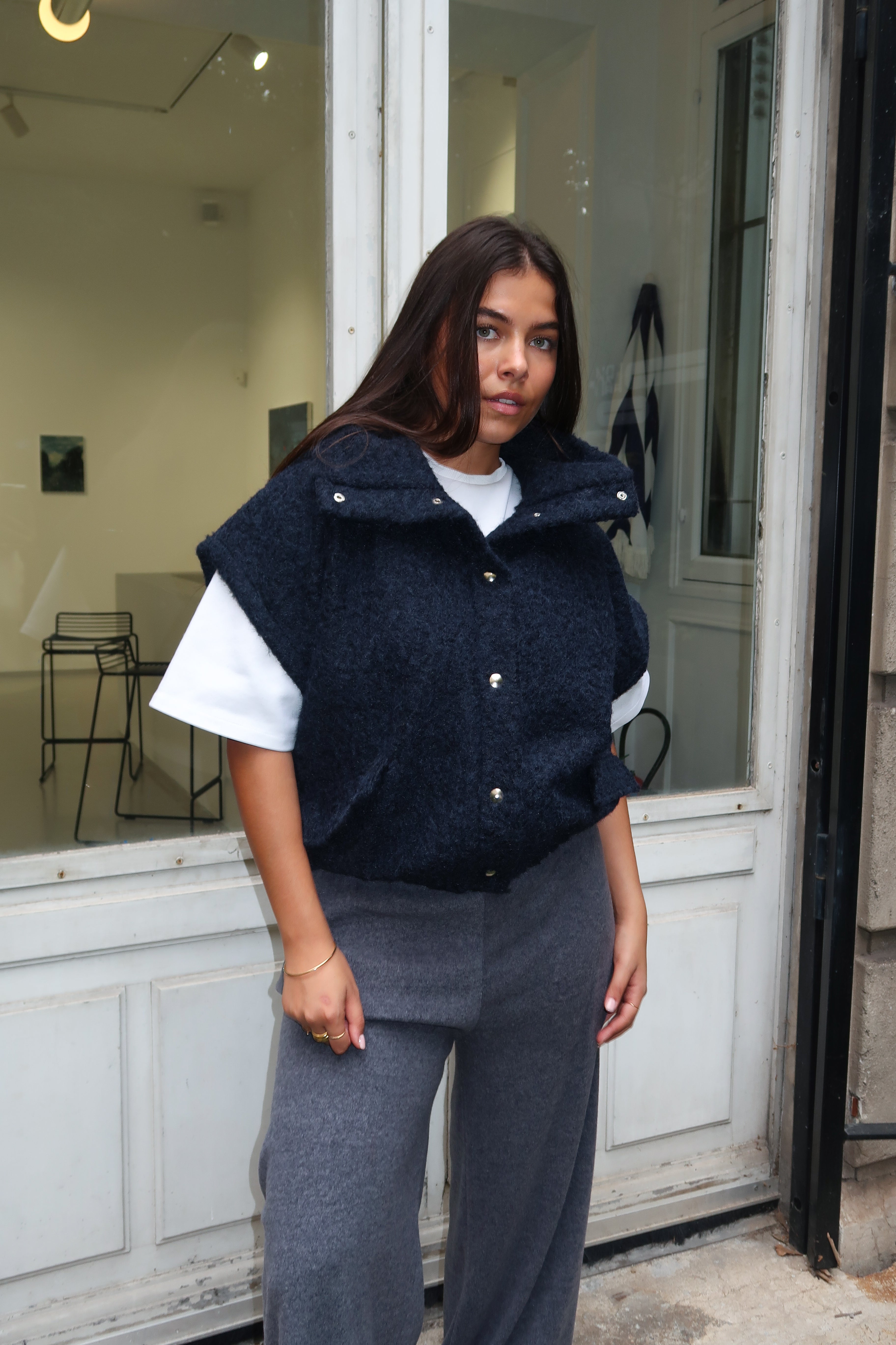 Marineblaue Jacke „Anais“