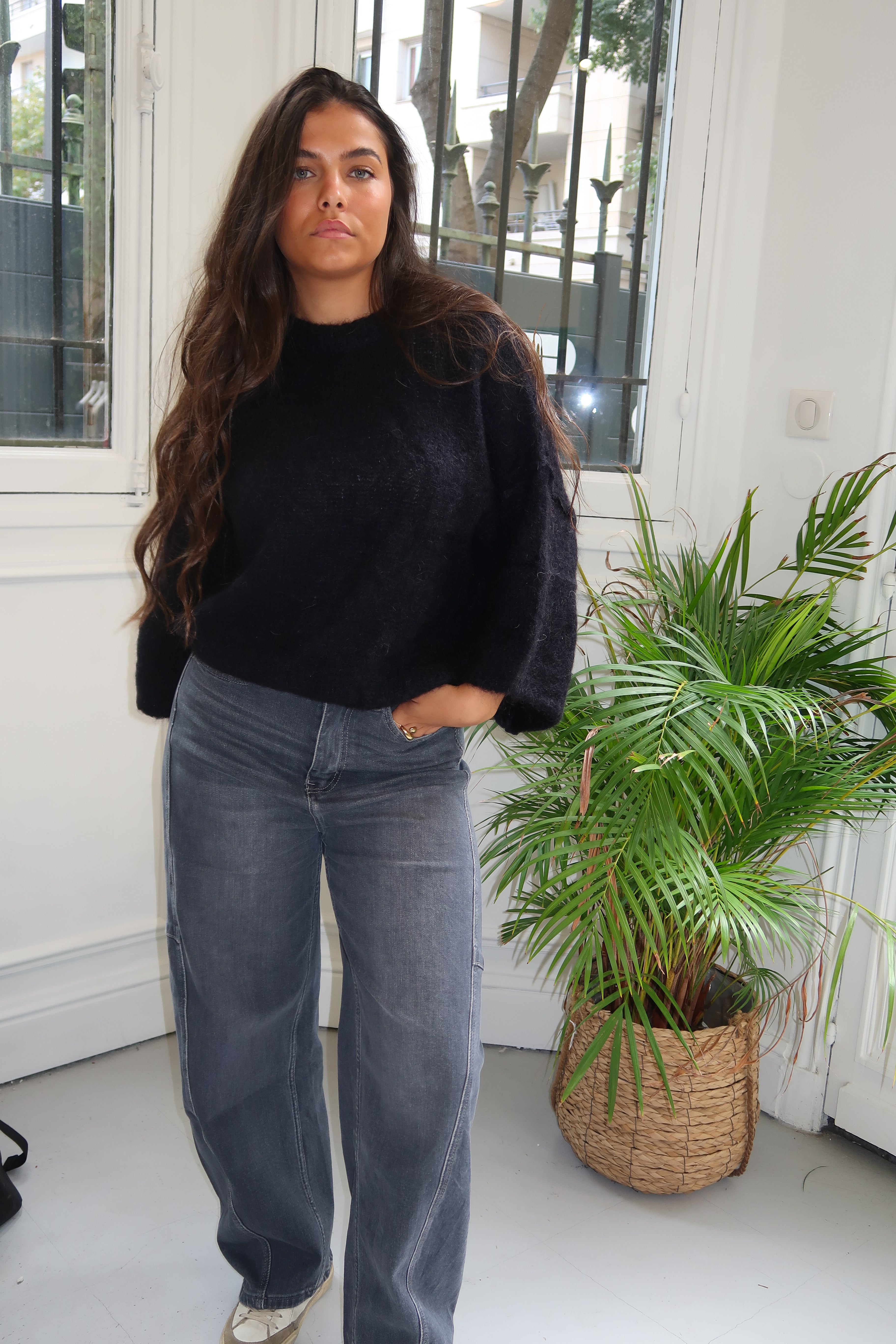 Pull mohair Judith noir