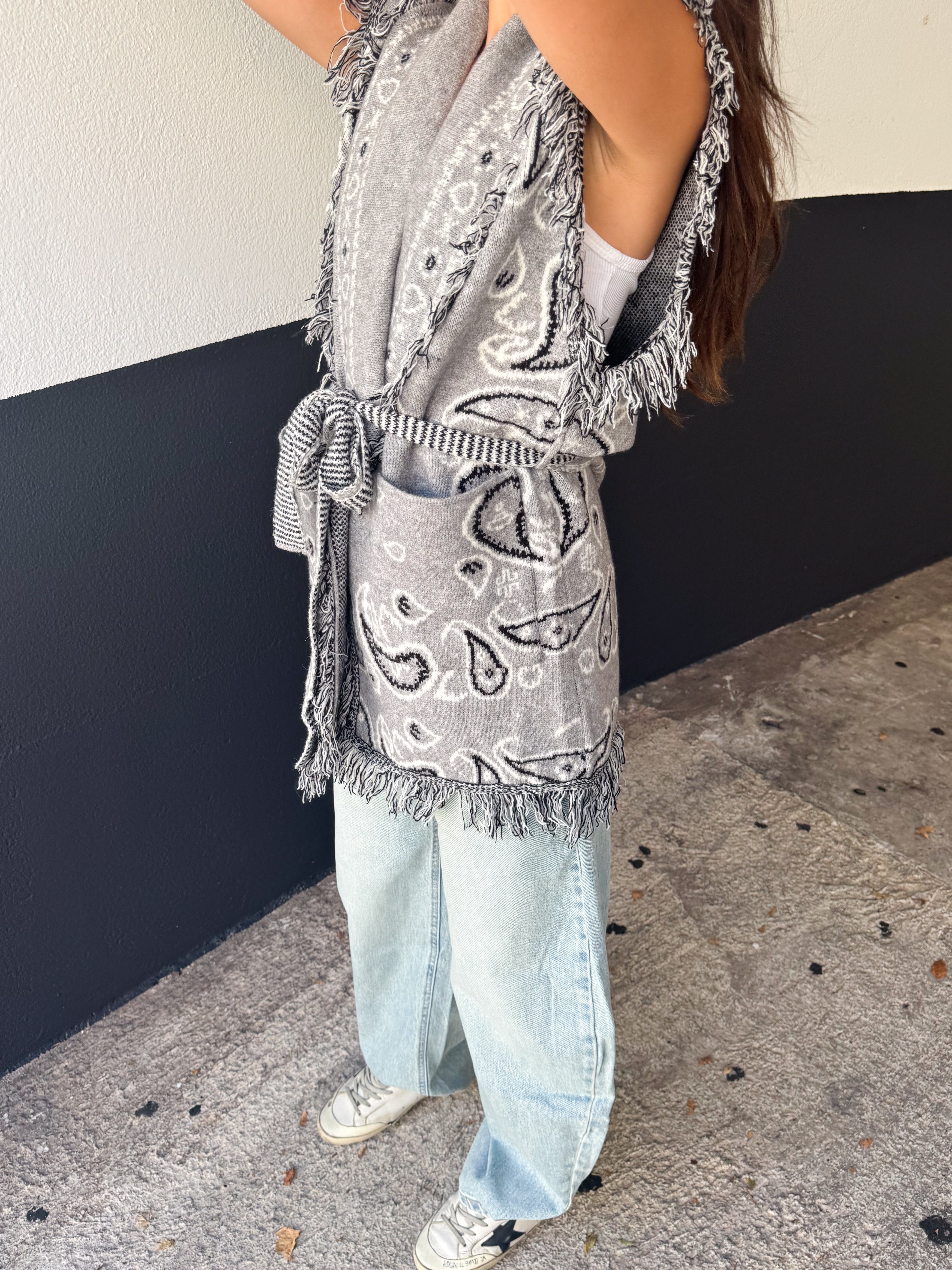 Gilet Natacha gris