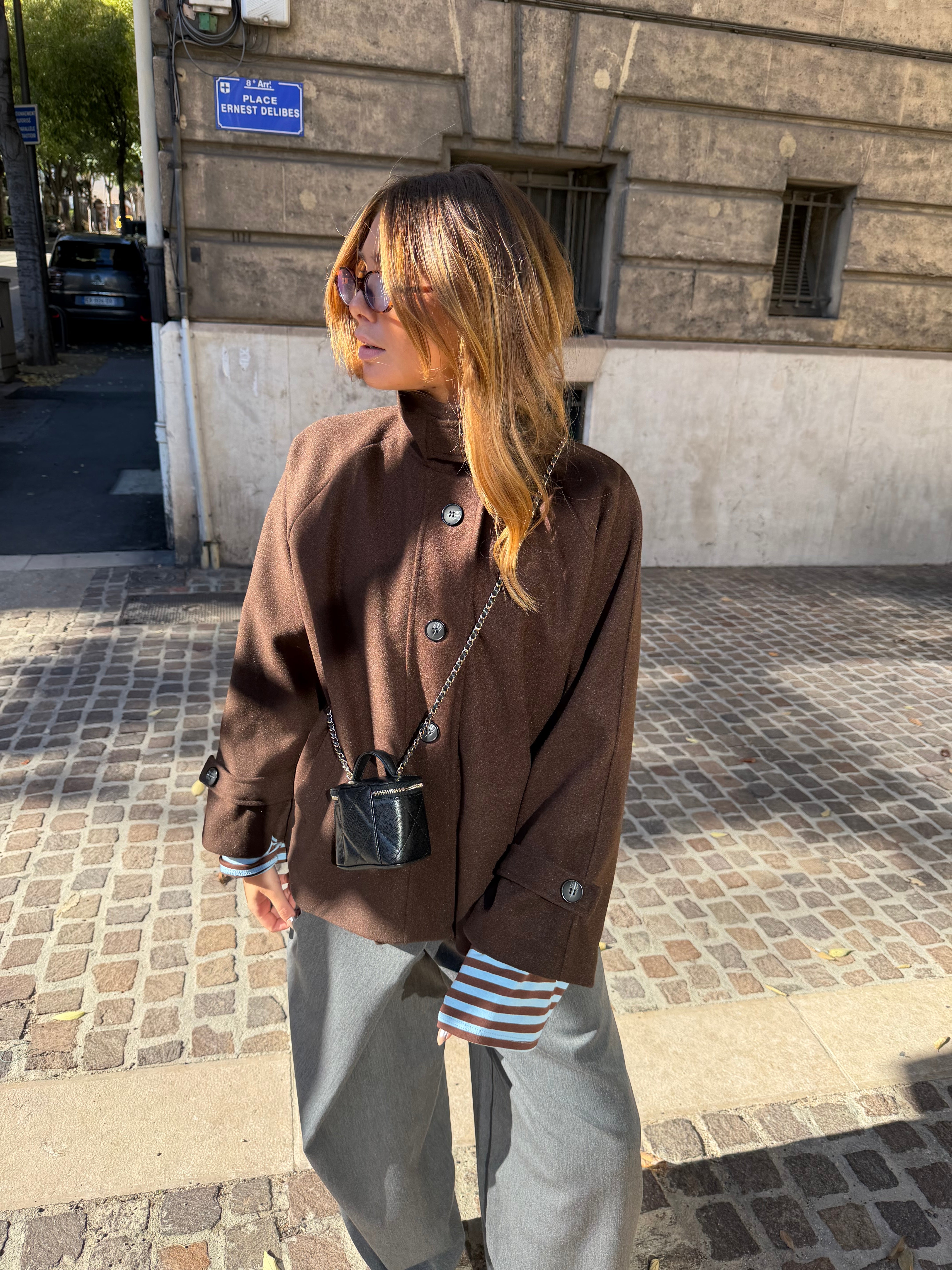 Manteau Calix marron