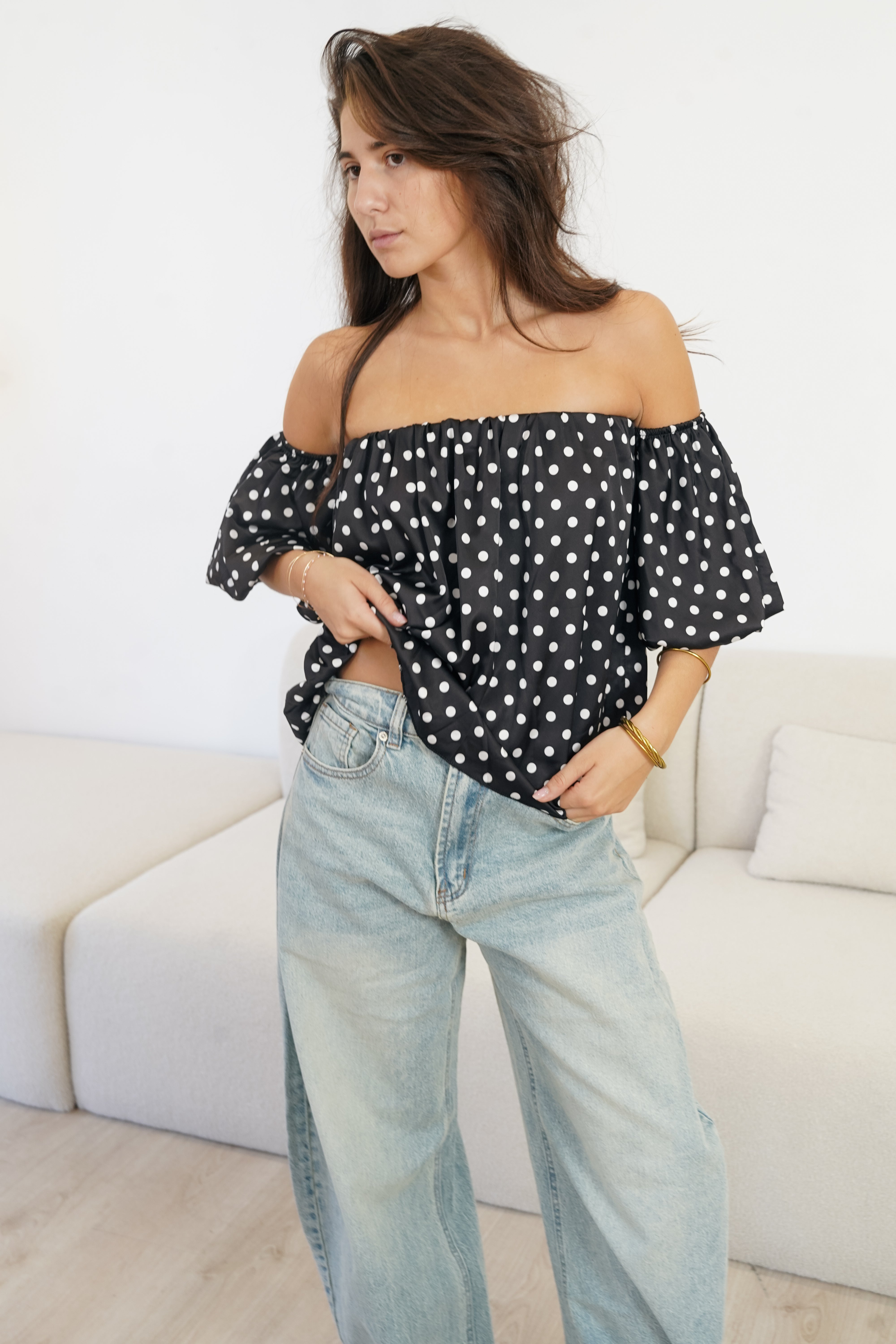 Amalia topp svart