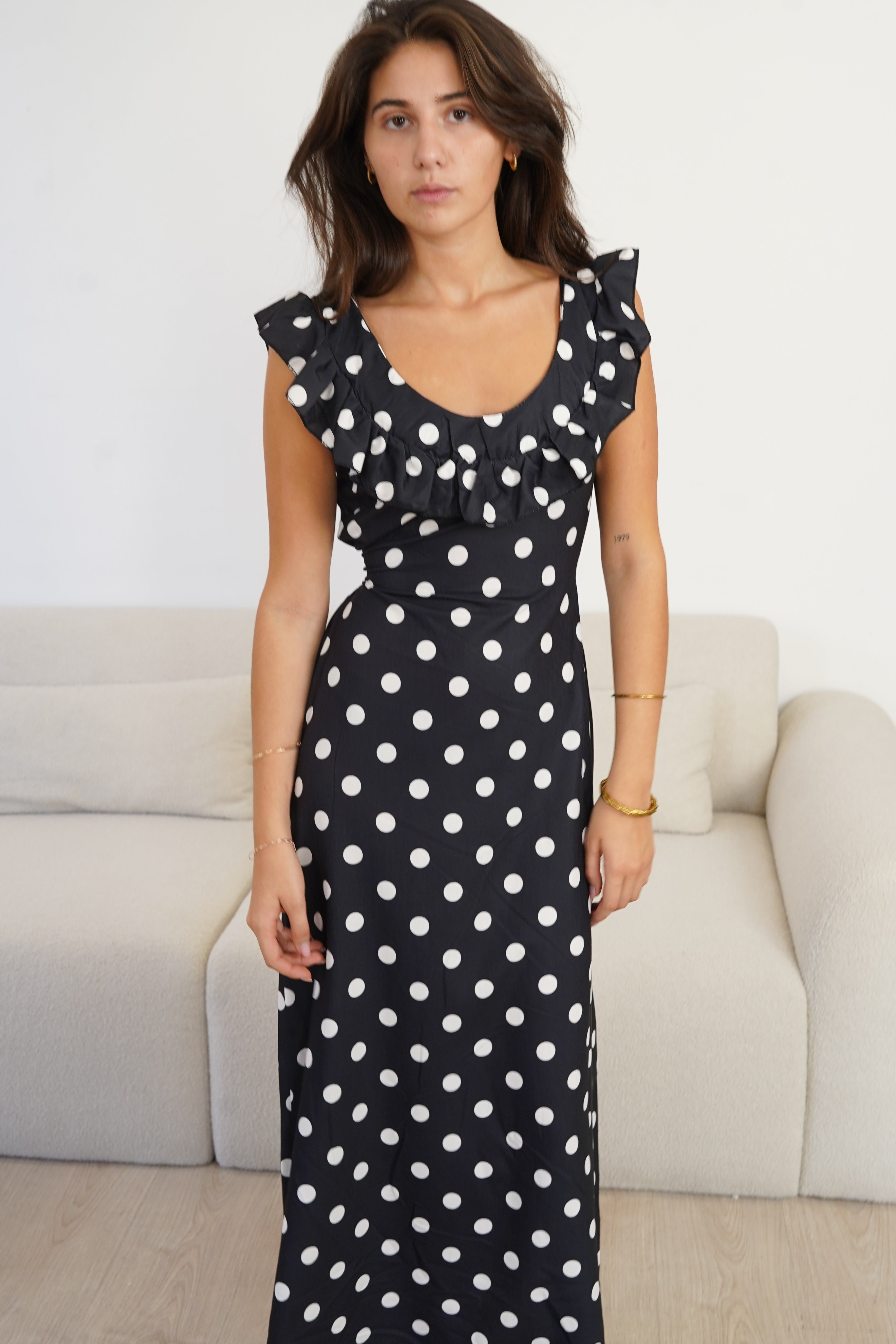 Schwarzes Nata-Kleid