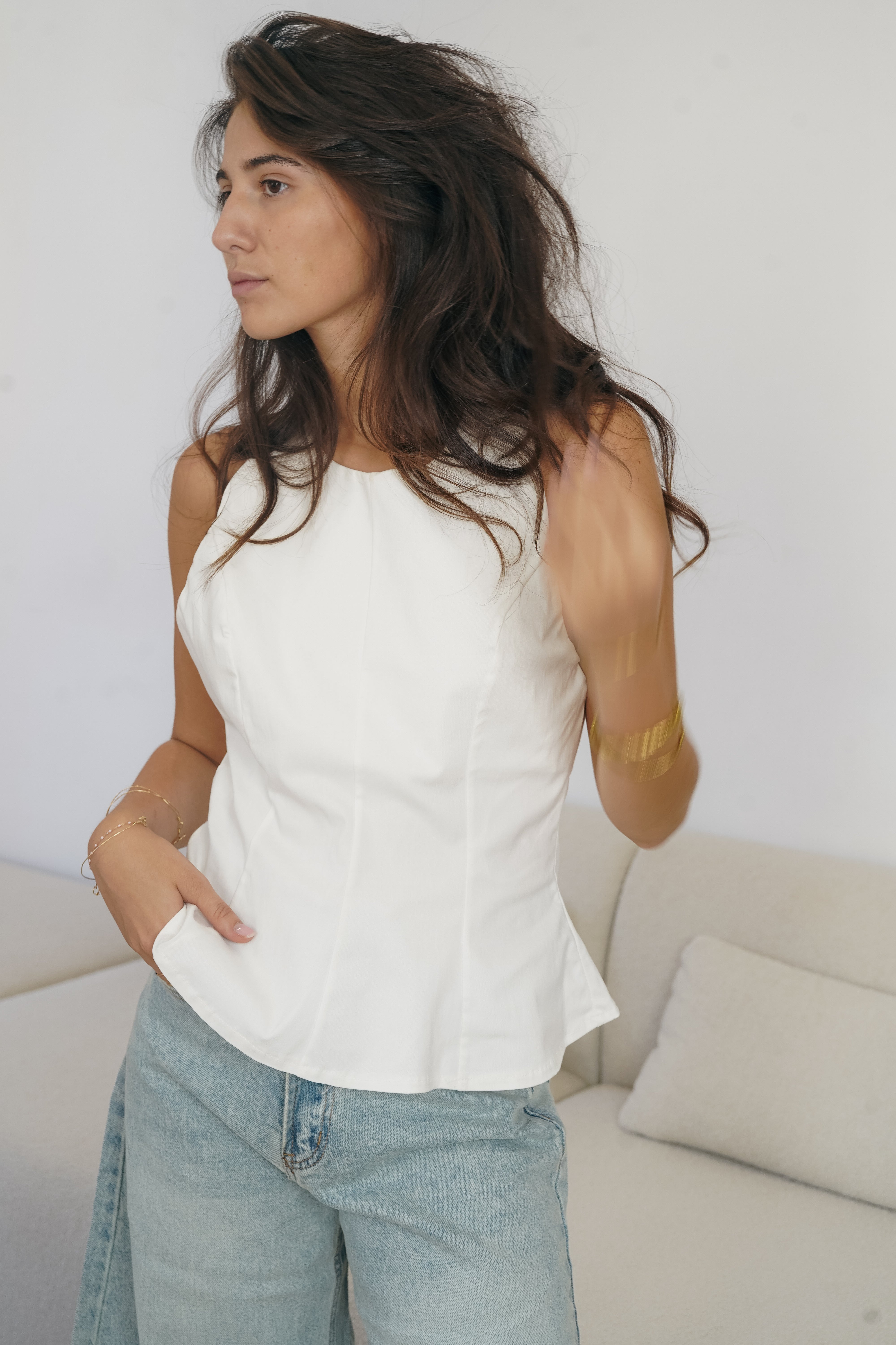White Lia Top