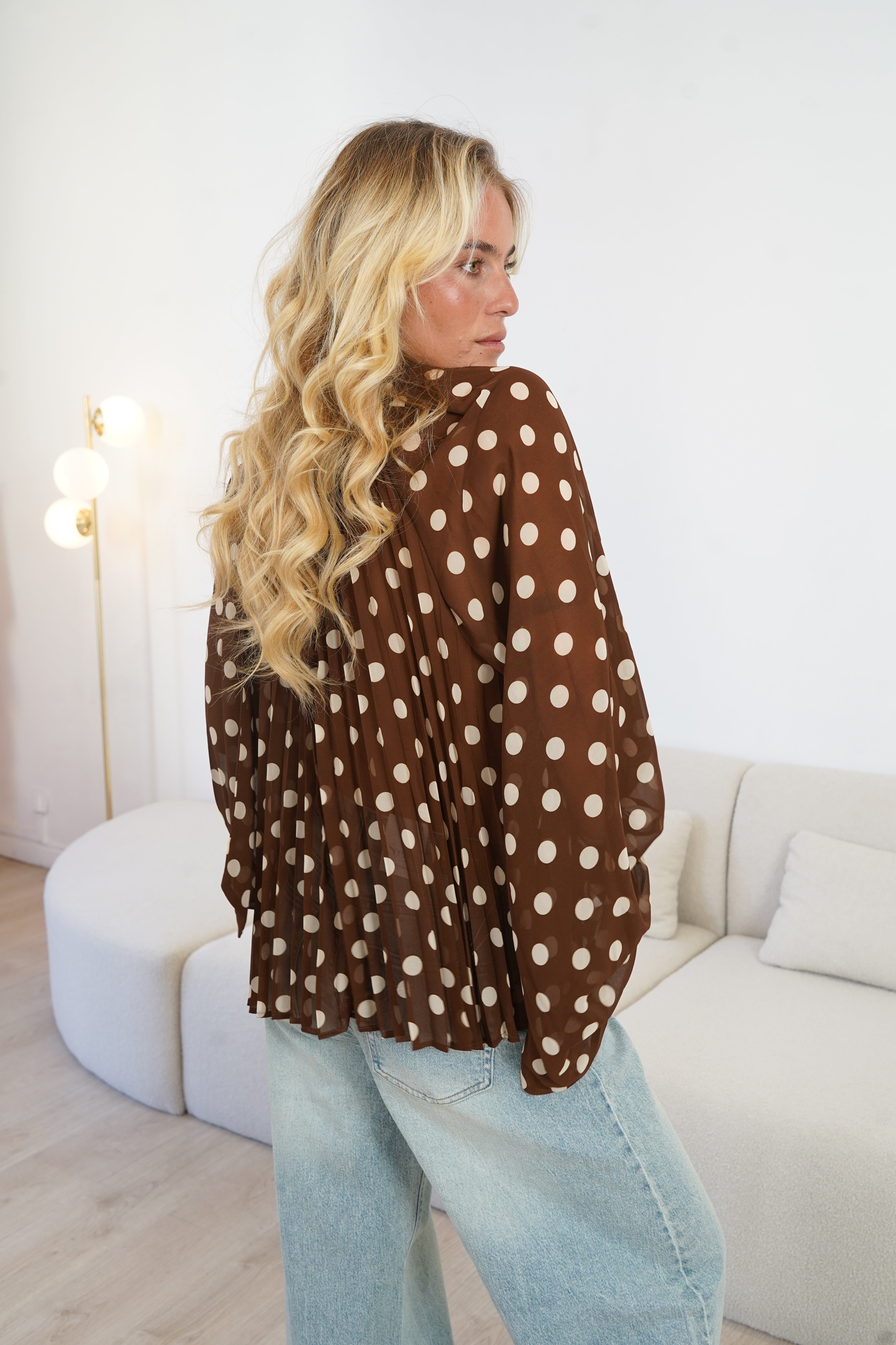 Bluse Éléanore brun