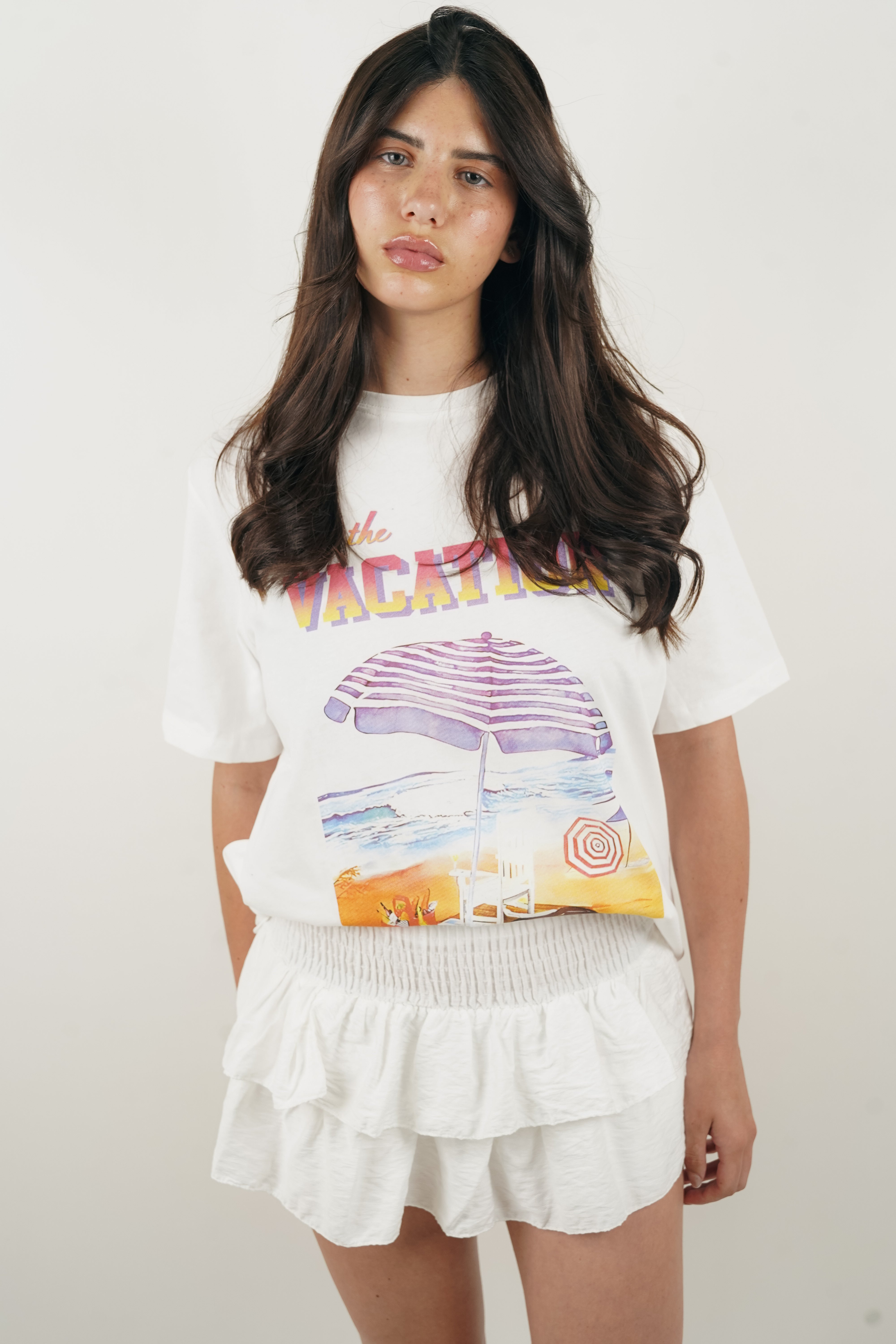 Amal white skort