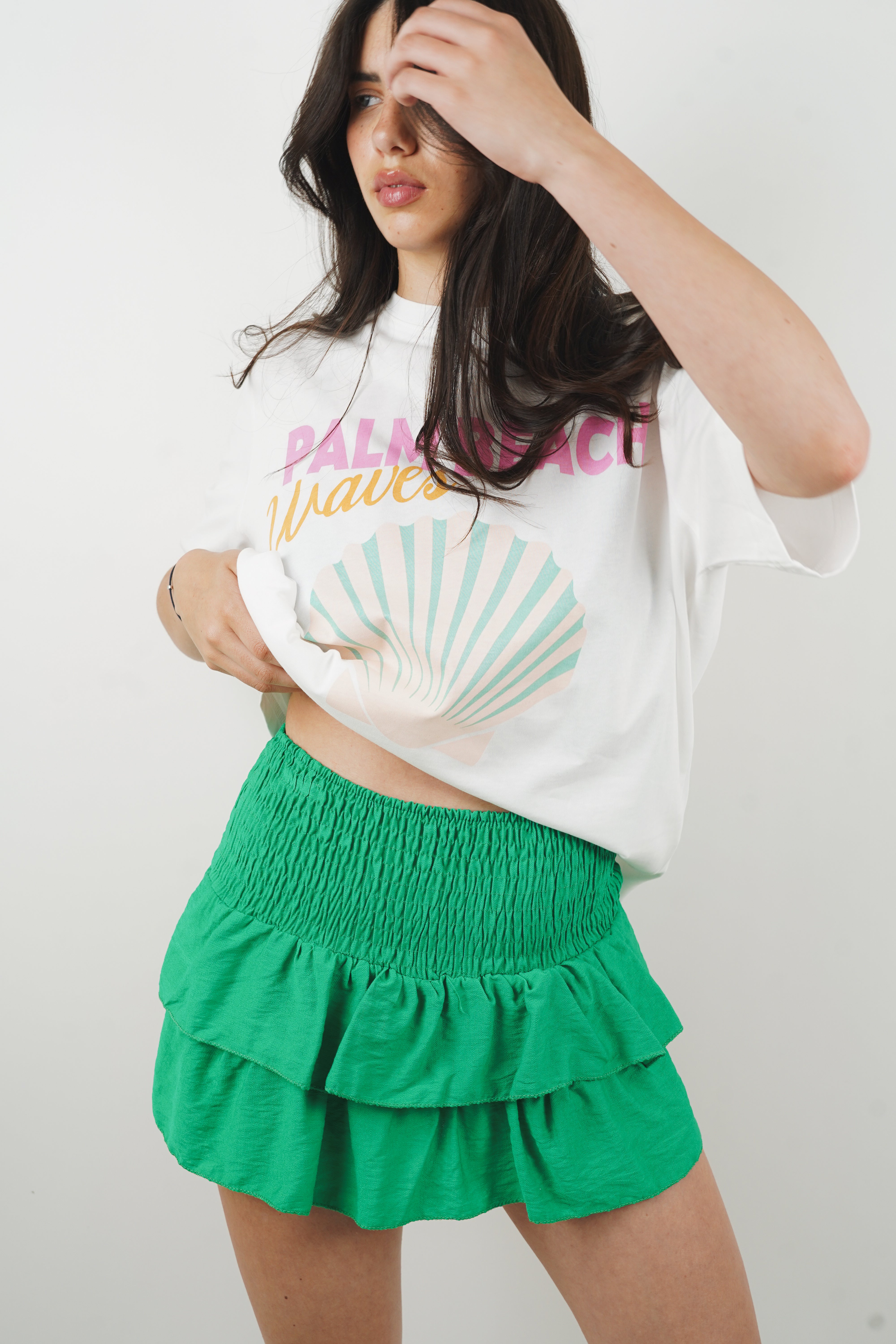 Green Amal skort