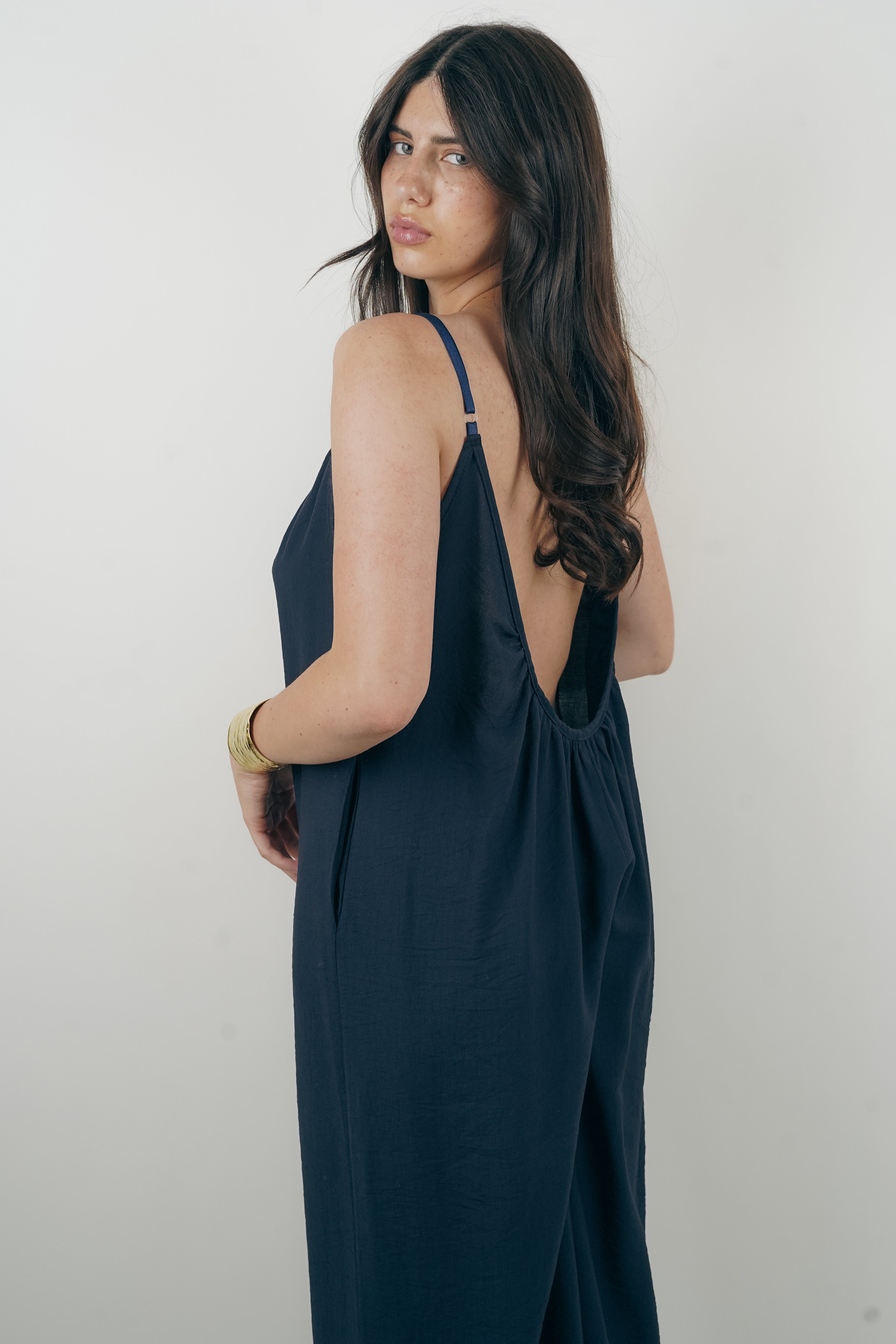 Liam Navy Blue Jumpsuit