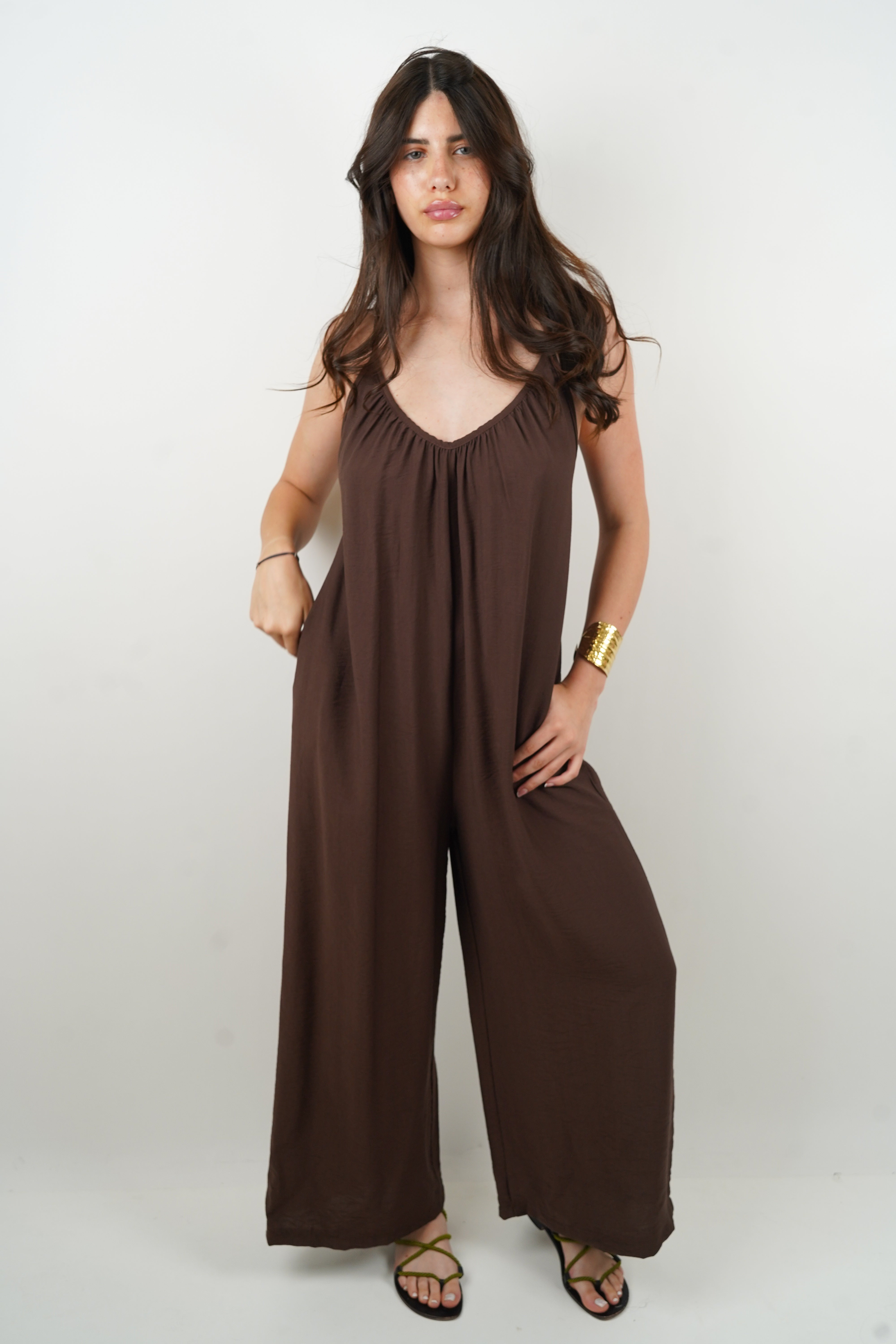Liam brown jumpsuit