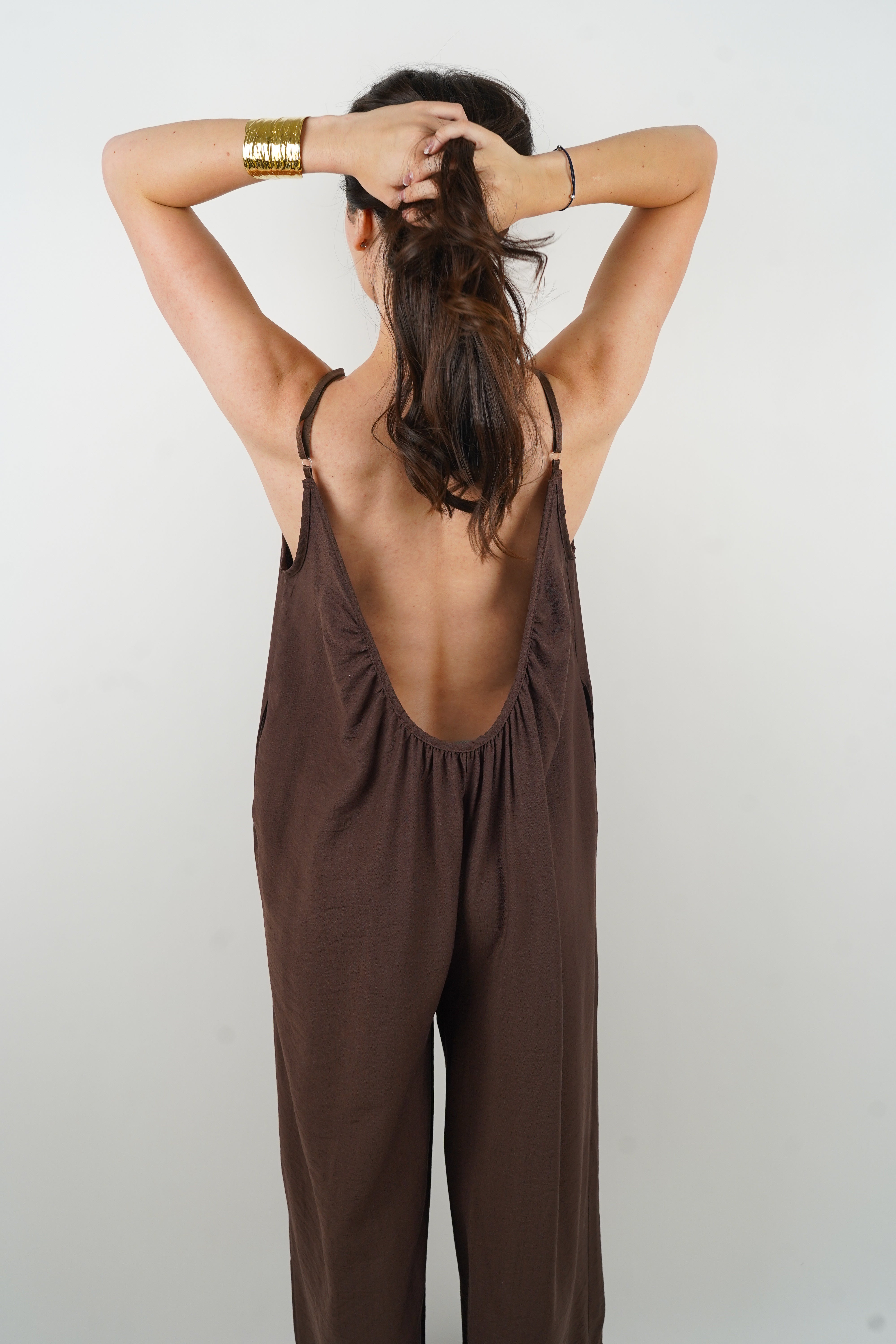 Liam brown jumpsuit