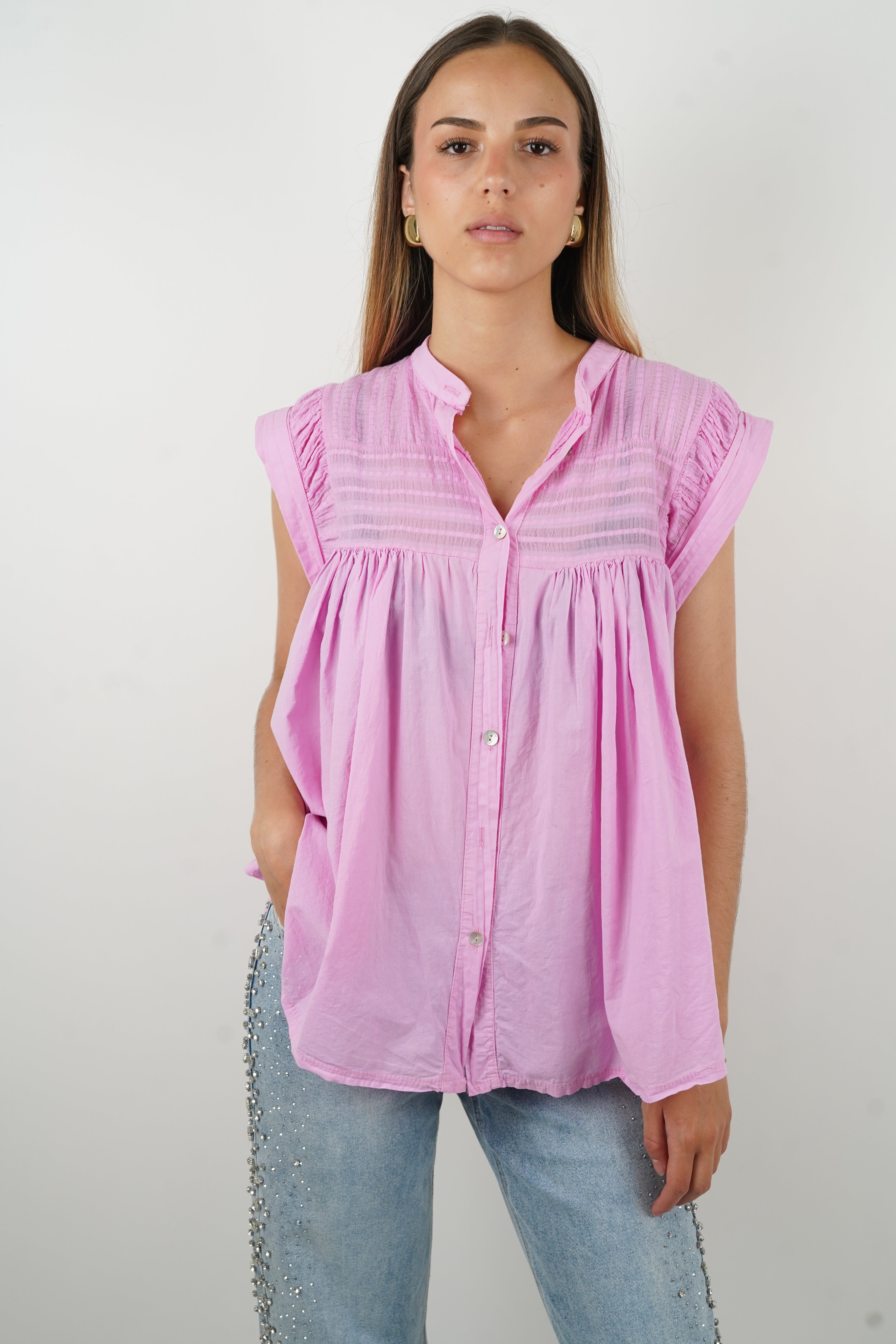 Arielle pink blouse