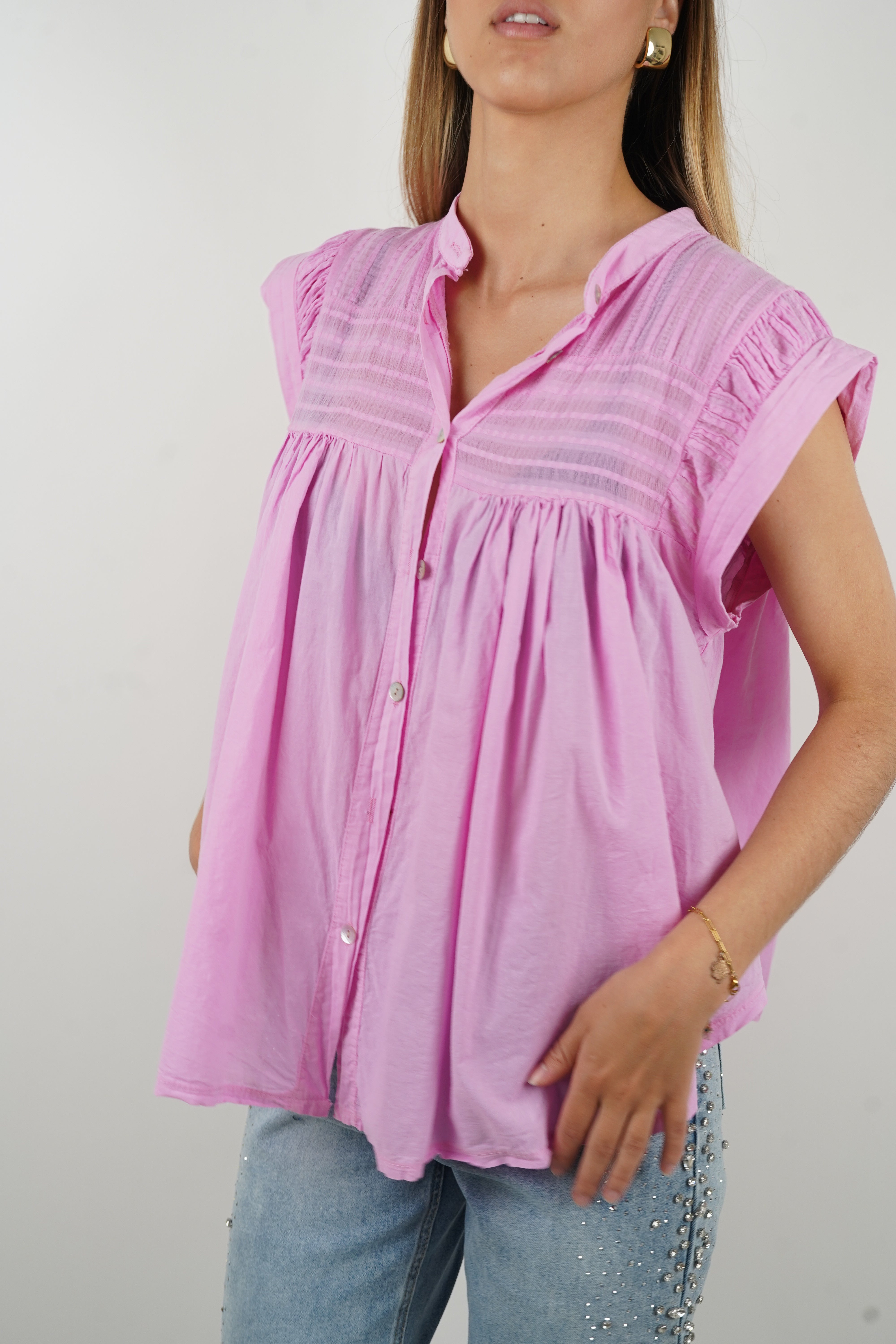 Arielle pink blouse