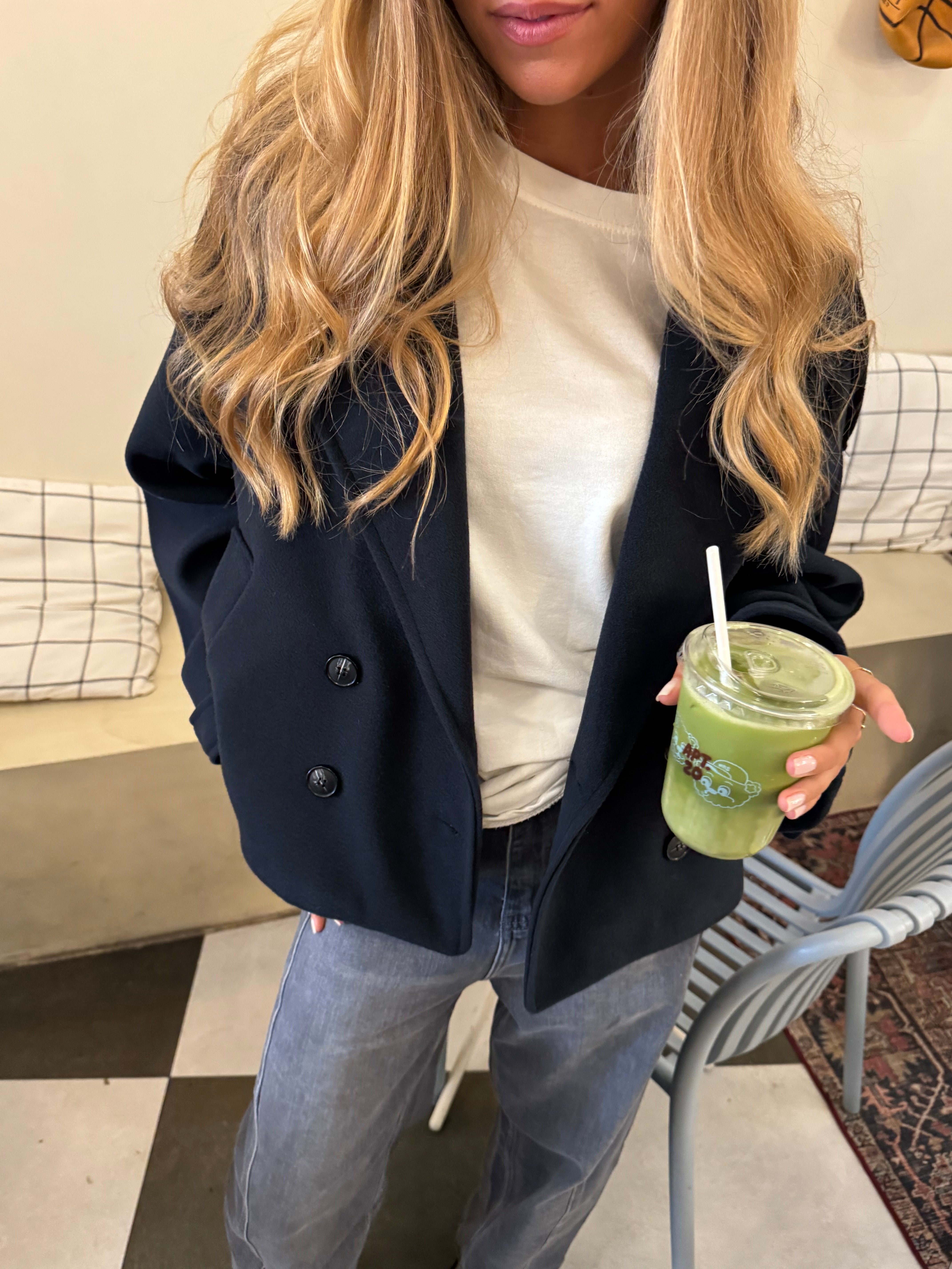 Manteau Spancer bleu marine