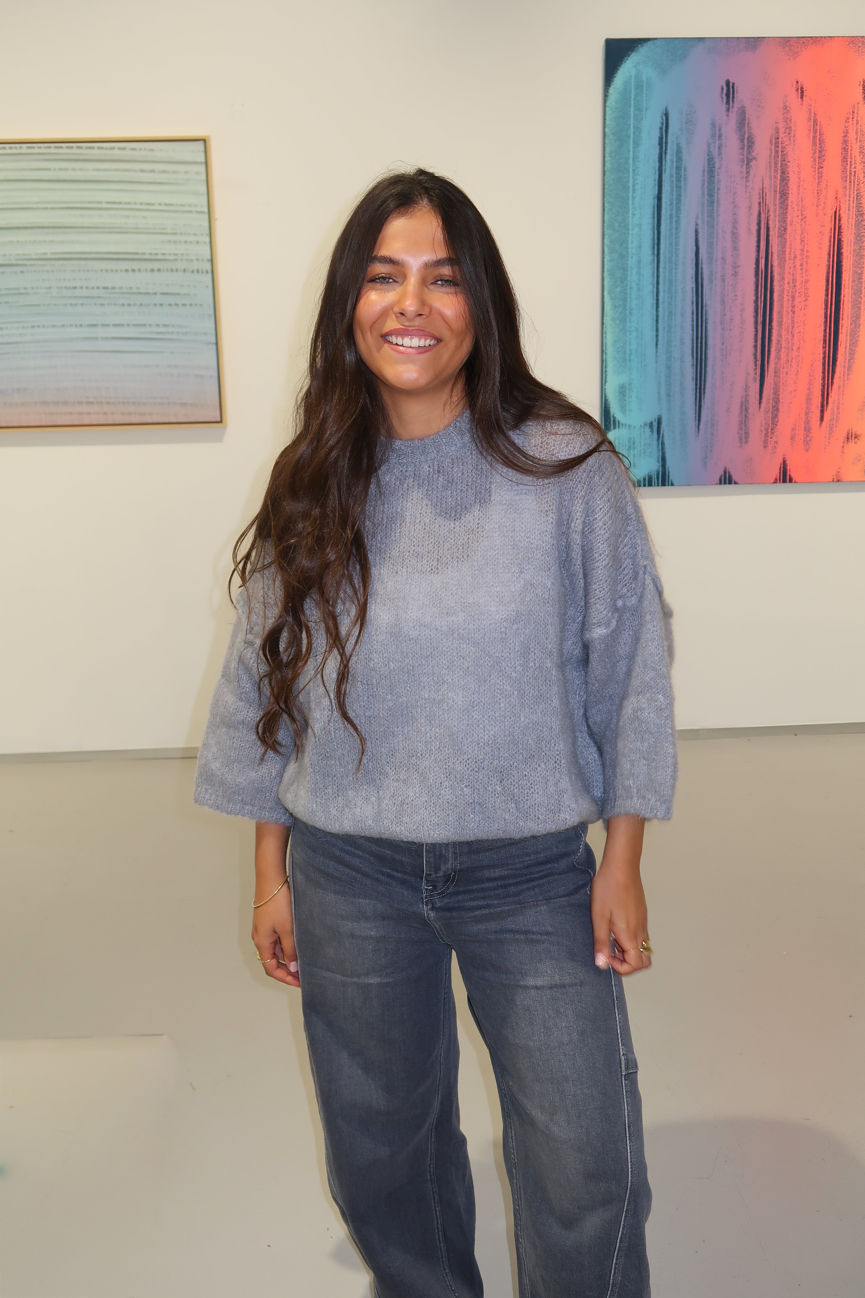 Judith gray mohair sweater