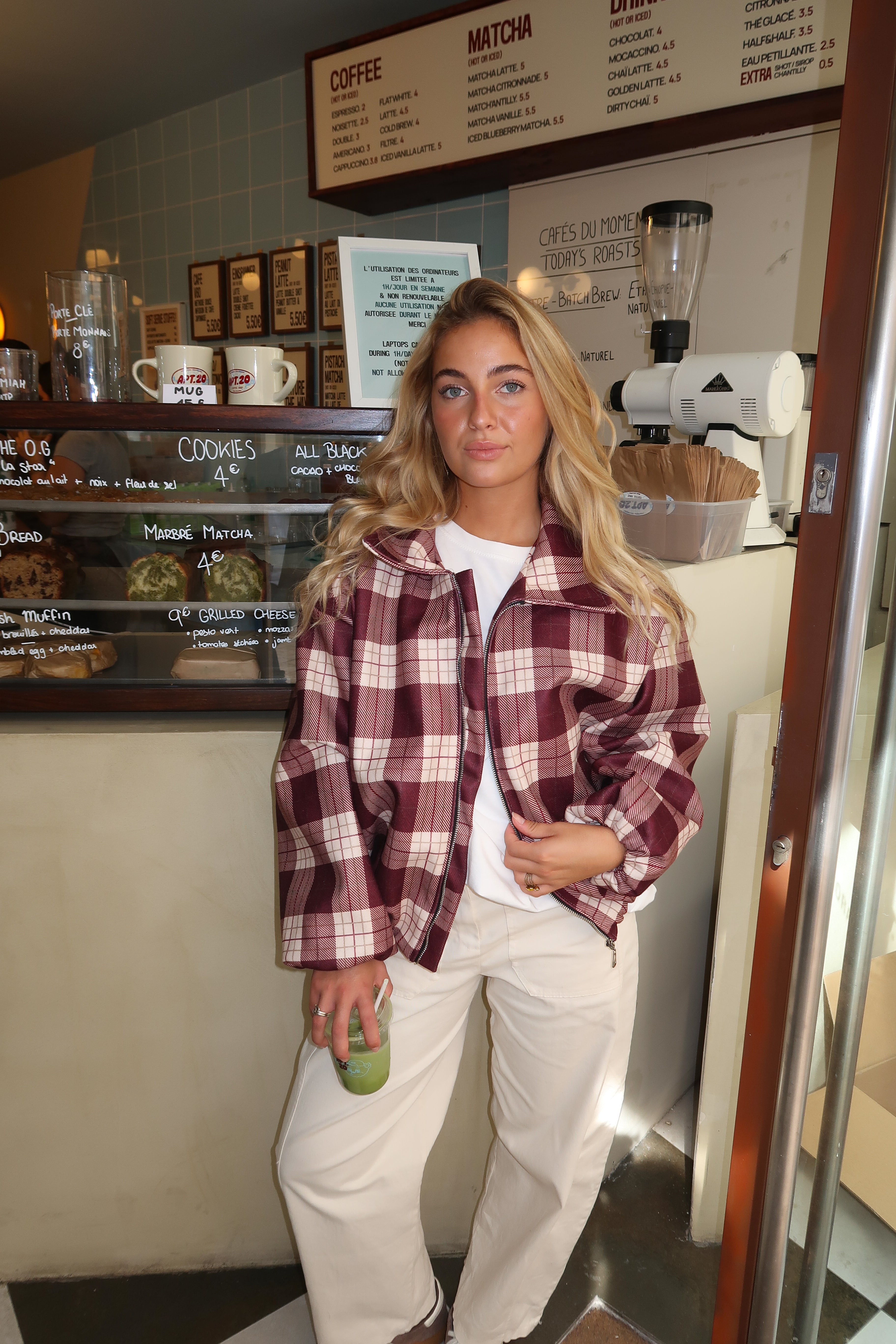 Sophie pink bomber jacket