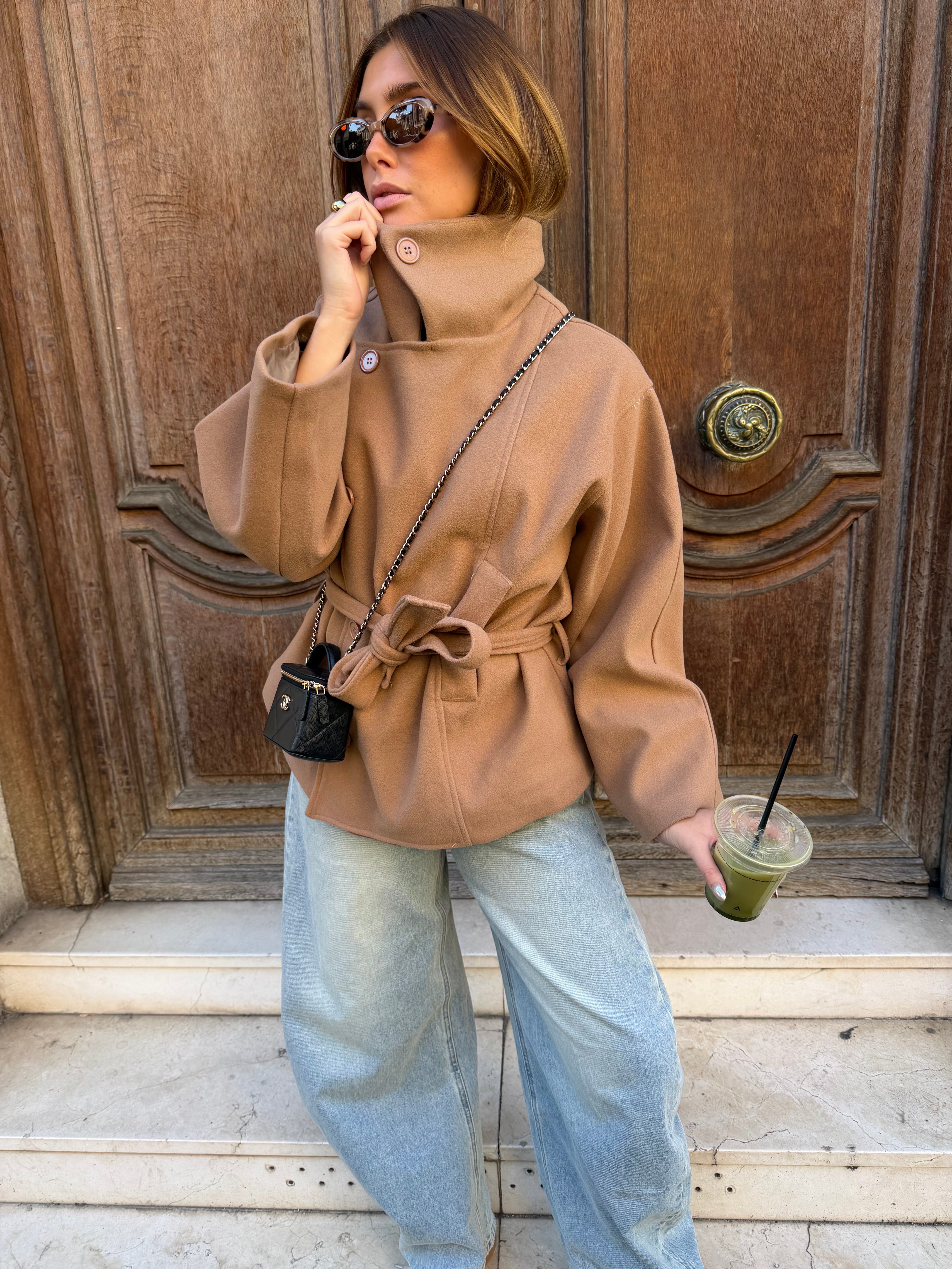 Manteau Roxane camel (12/12)