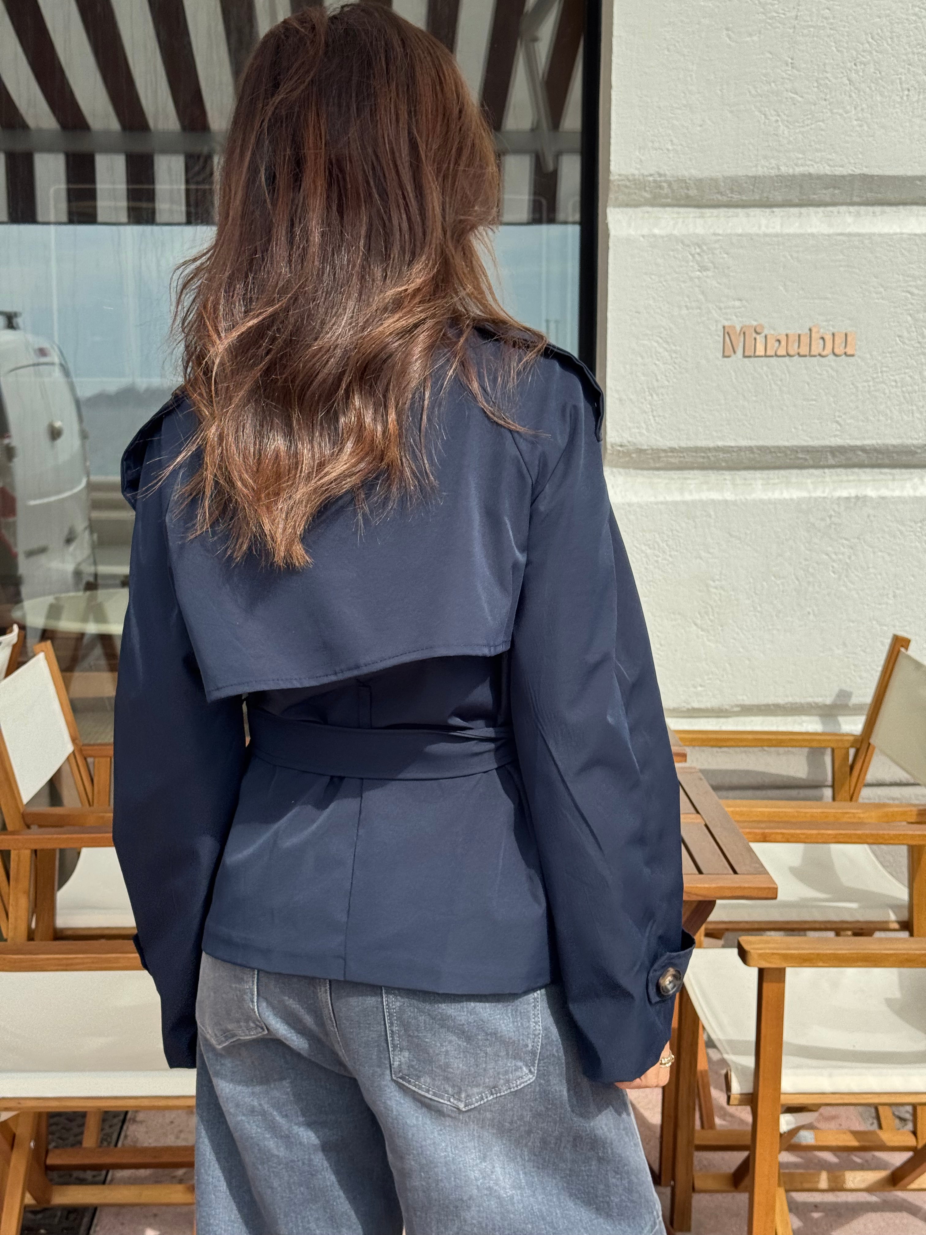 Gabardina Nala azul marino