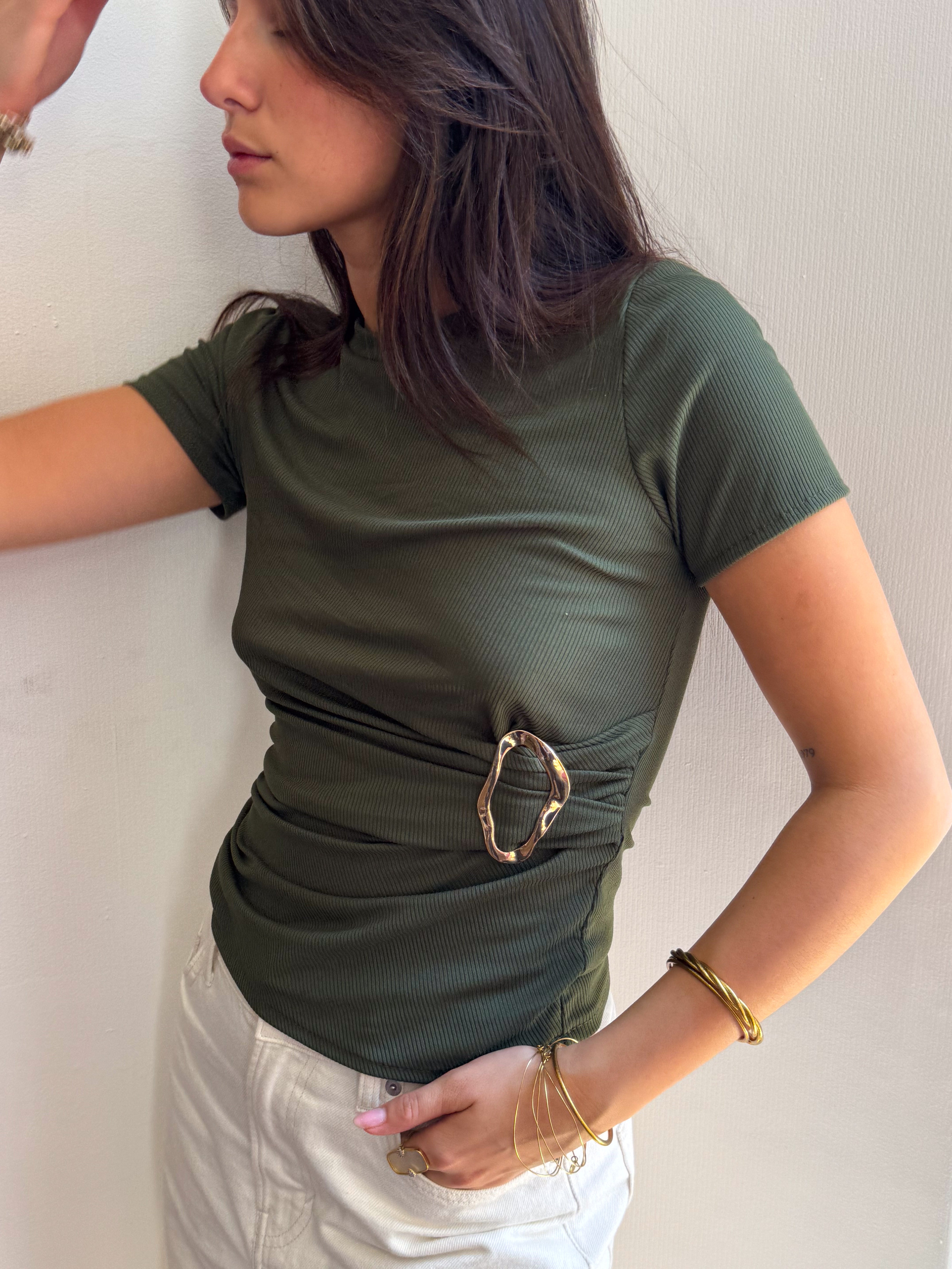 Cherine khaki top
