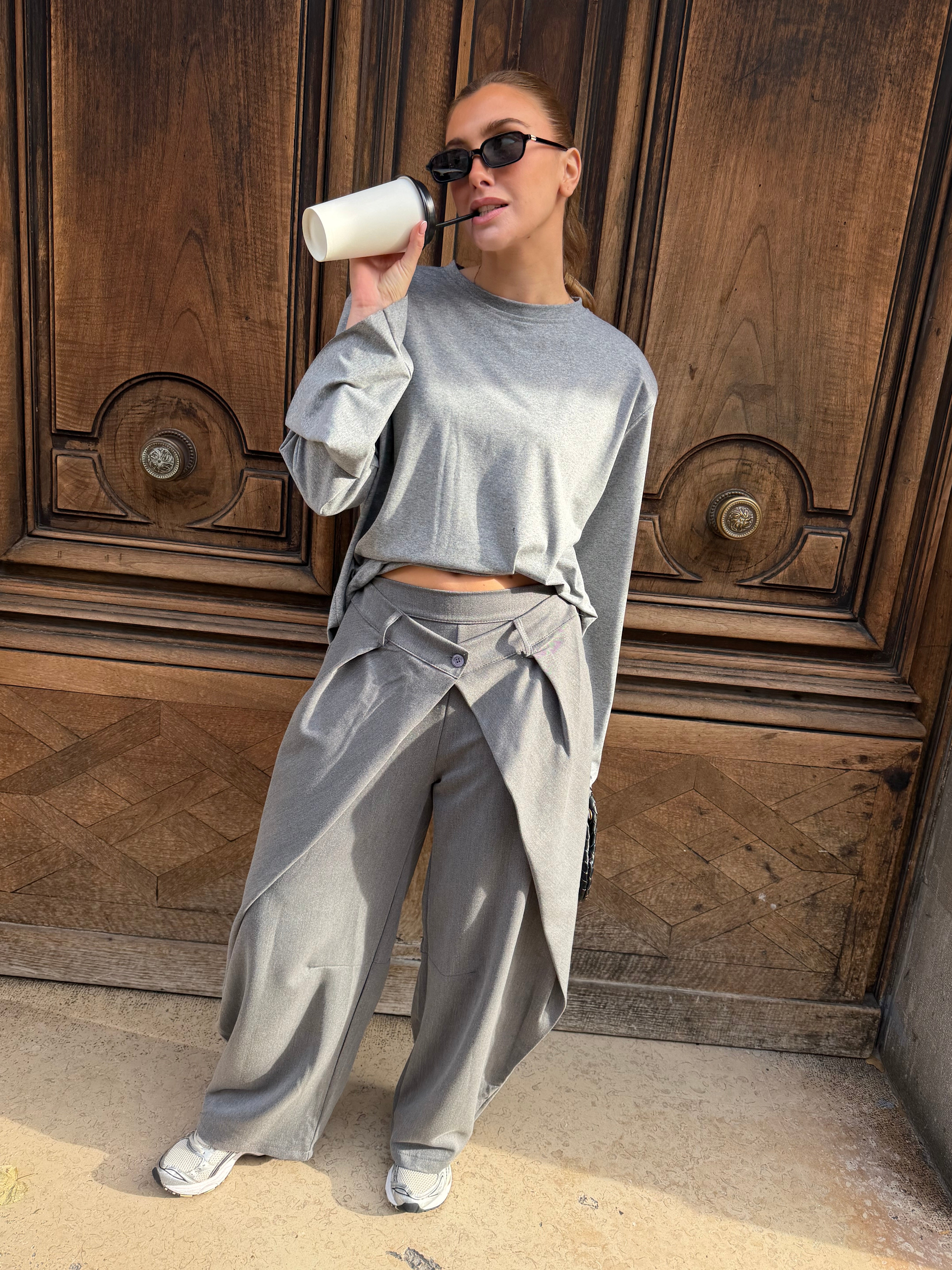 Pantalon Raquel gris