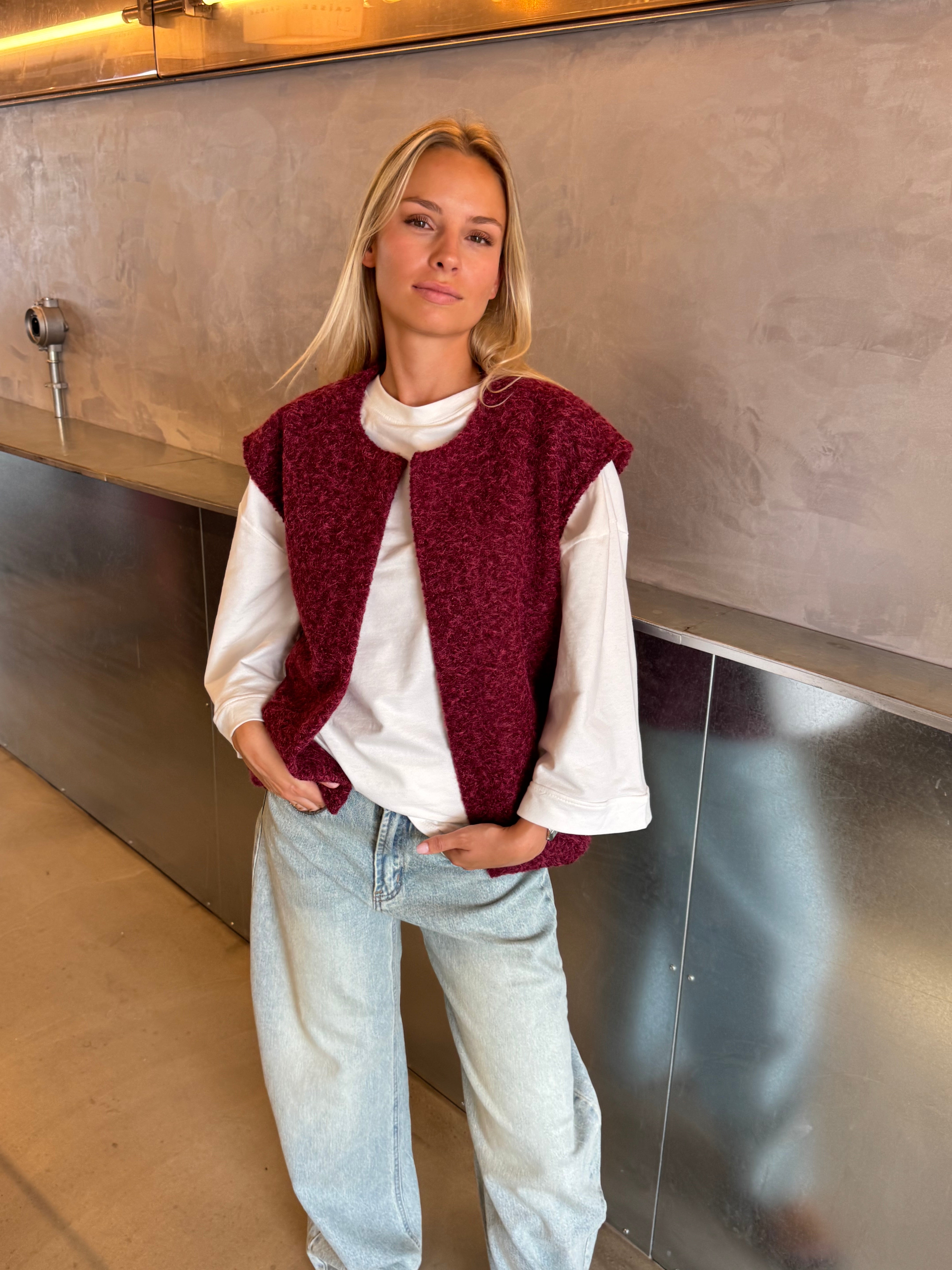 Maddy jas bordeaux