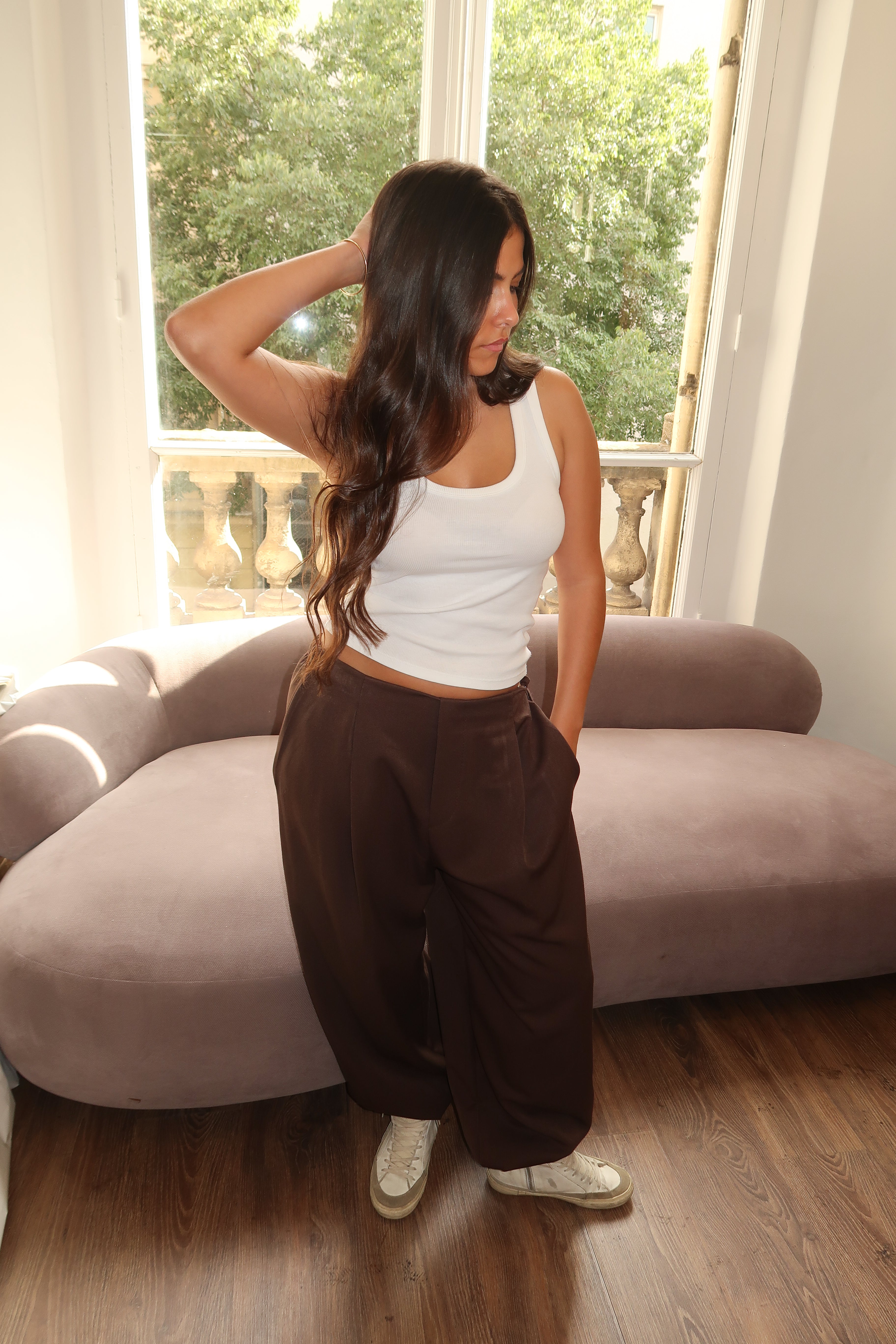 Pantalon Giulia marron