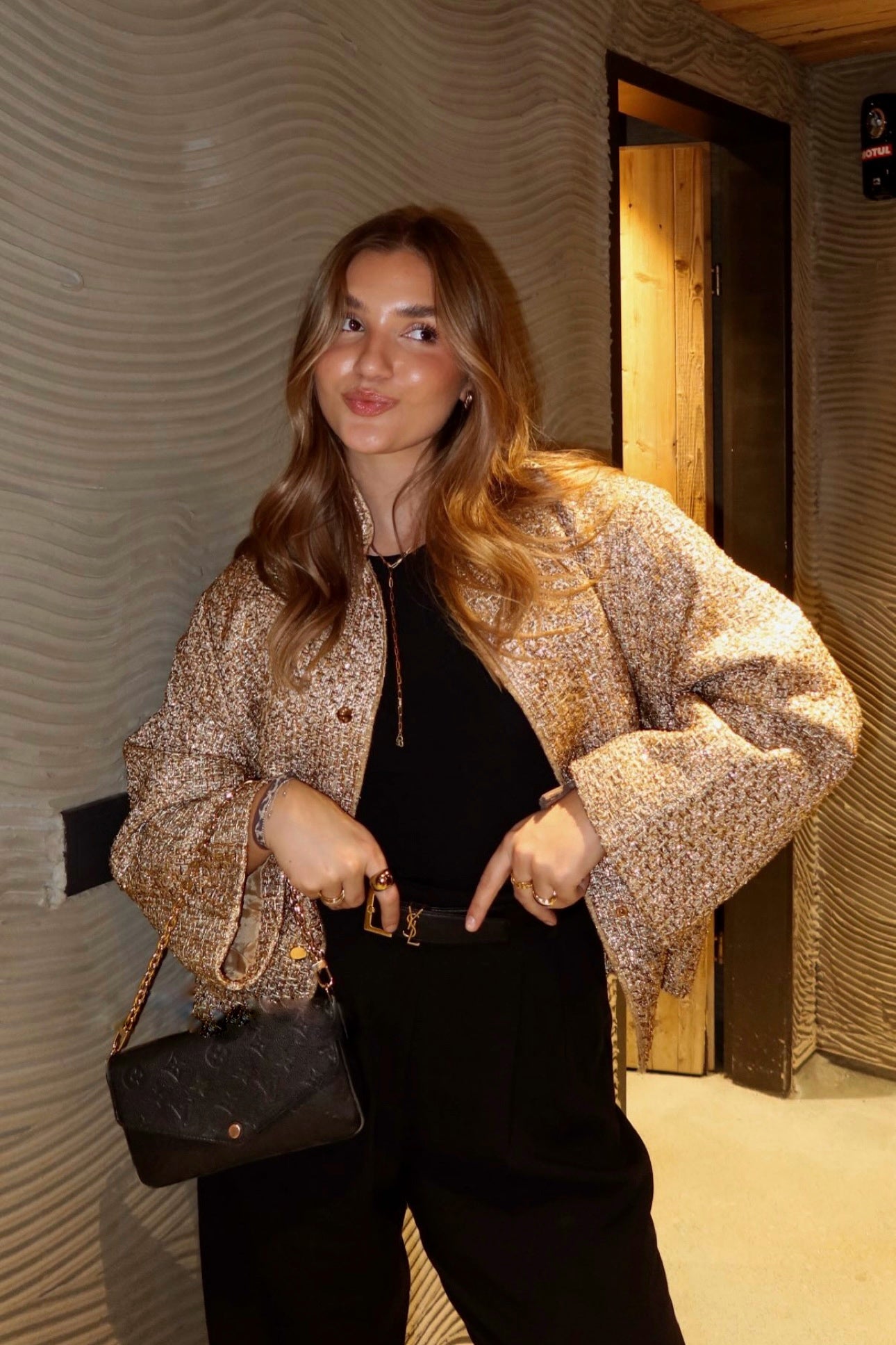 Bomber Marion doré