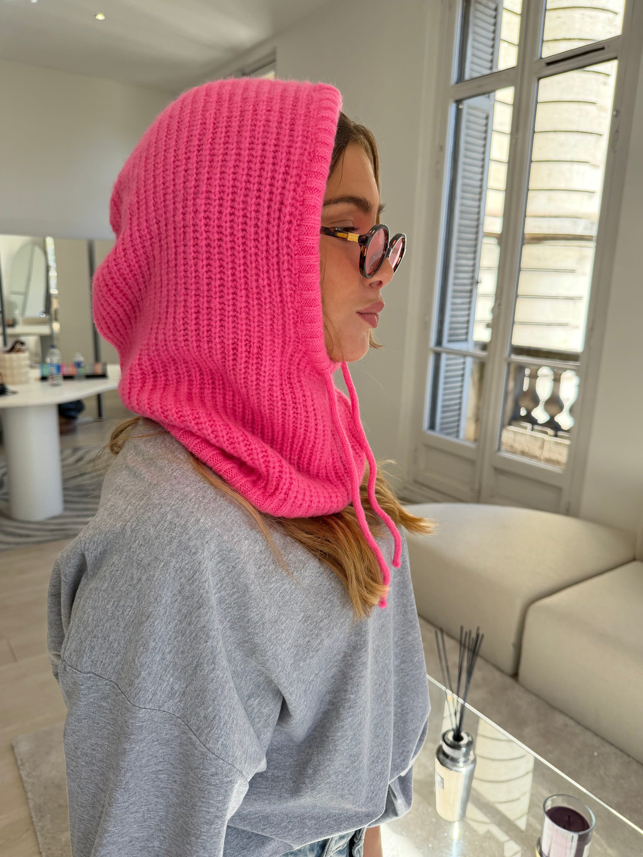 Cagoule Diana rose fuchsia